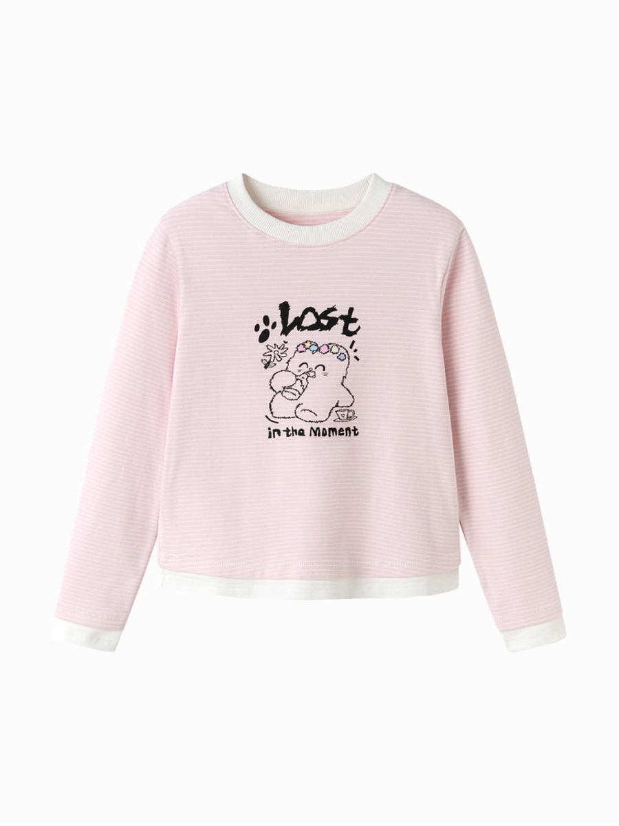 Girls Graphic Print Long Sleeves T-Shirt