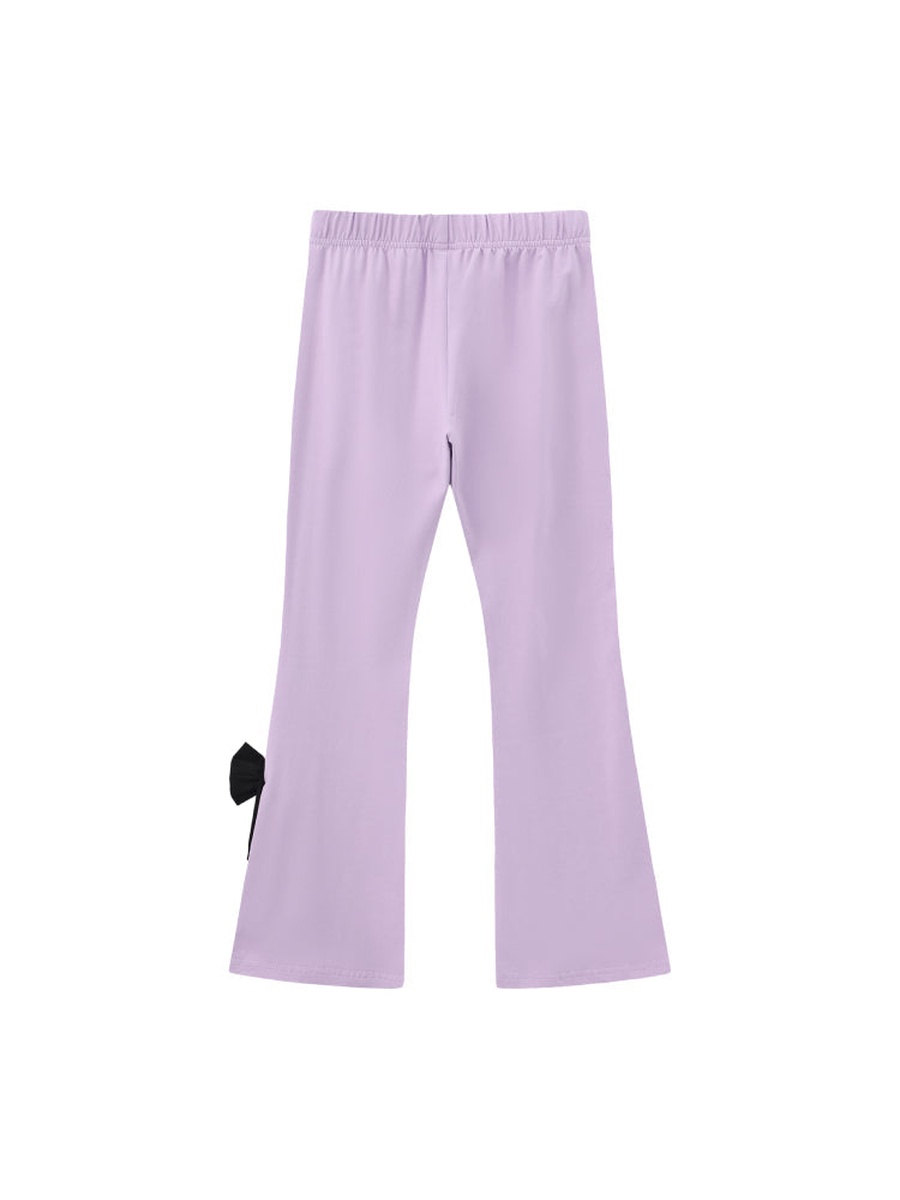 Girls Flared Leggings with Bow Detail