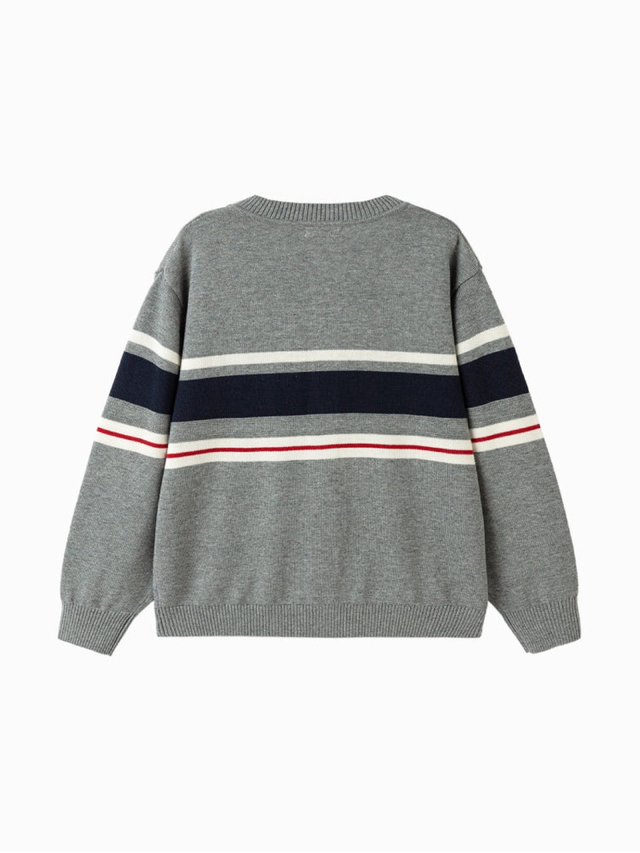 Boys Striped Knitted Cardigan