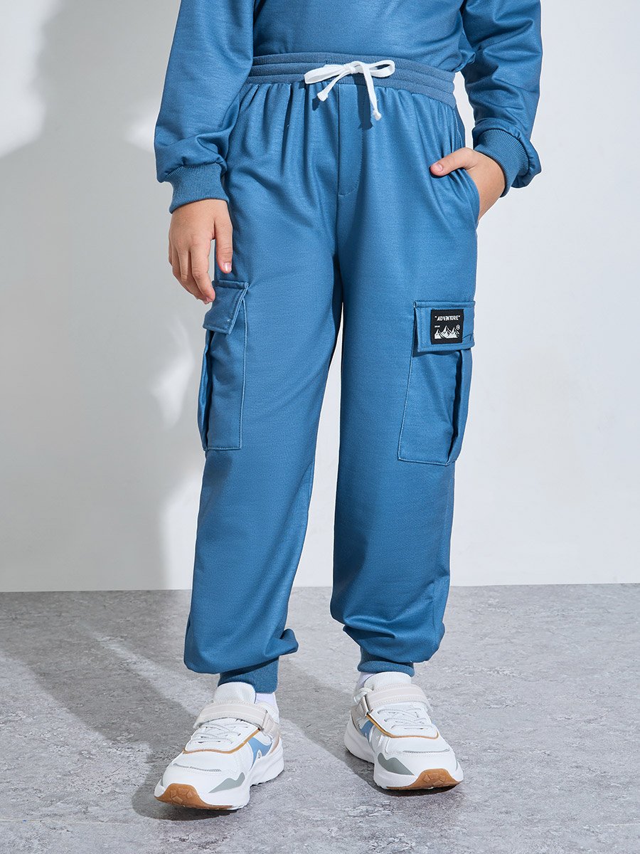 Boys Blue Graphic Sweatshirt and Joggers Set
