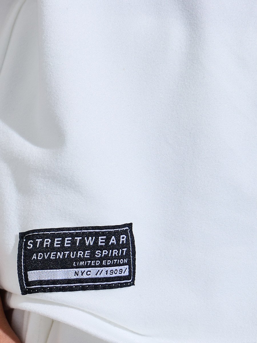 Boys Off White Contrast Trims Polo T-Shirt and Shorts Set