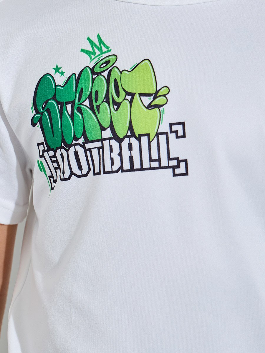 Teen Boys White Graphic Print Relaxed T-Shirt