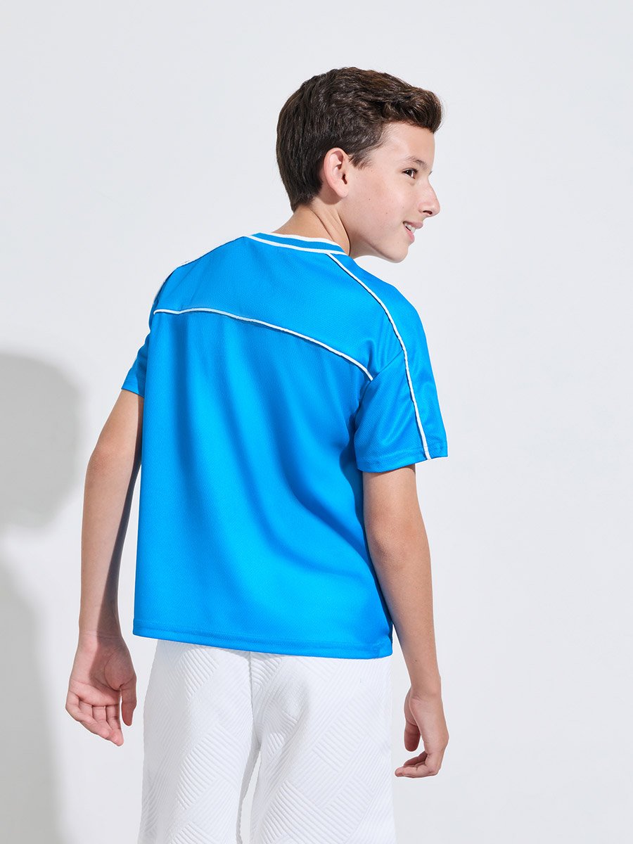 Teen Boys Relaxed Fit Sports Jersey T-Shirt