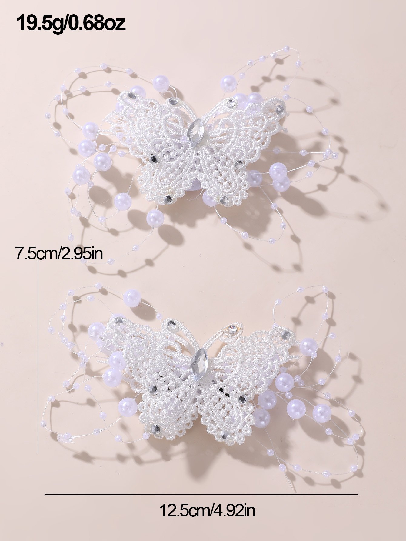 Set of 2 - Butterfly Hair Clips