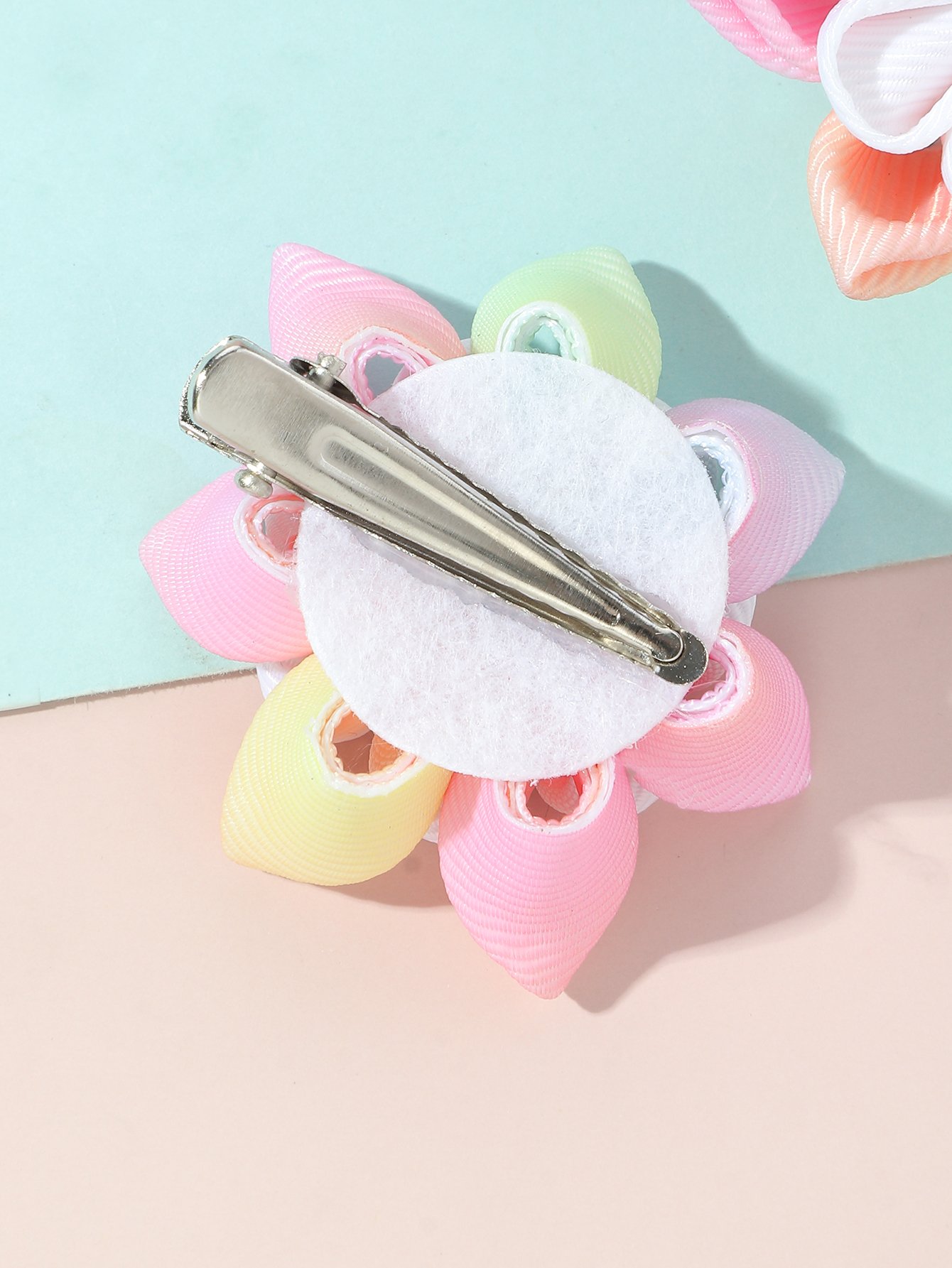 Pack of 2 - Girls Multi-Color Floral Hair Clips