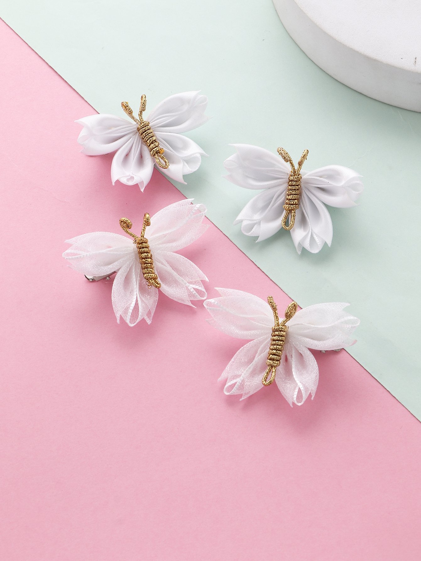 Set of 4 - Butterfly Hair Clips