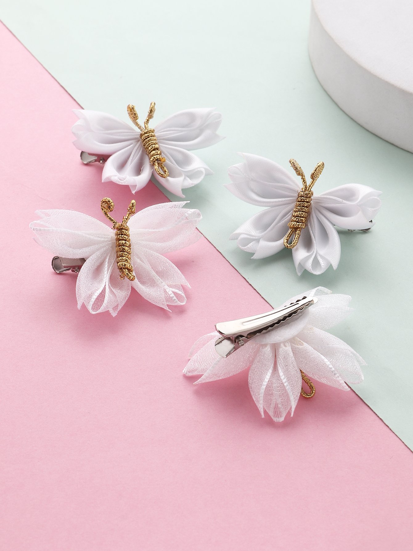 Set of 4 - Butterfly Hair Clips