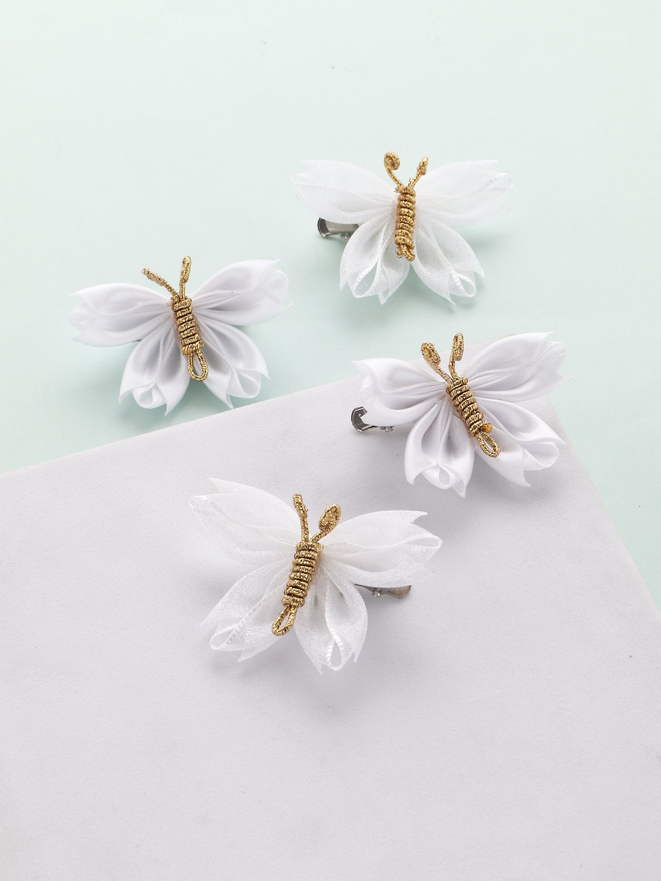 Set of 4 - Butterfly Hair Clips