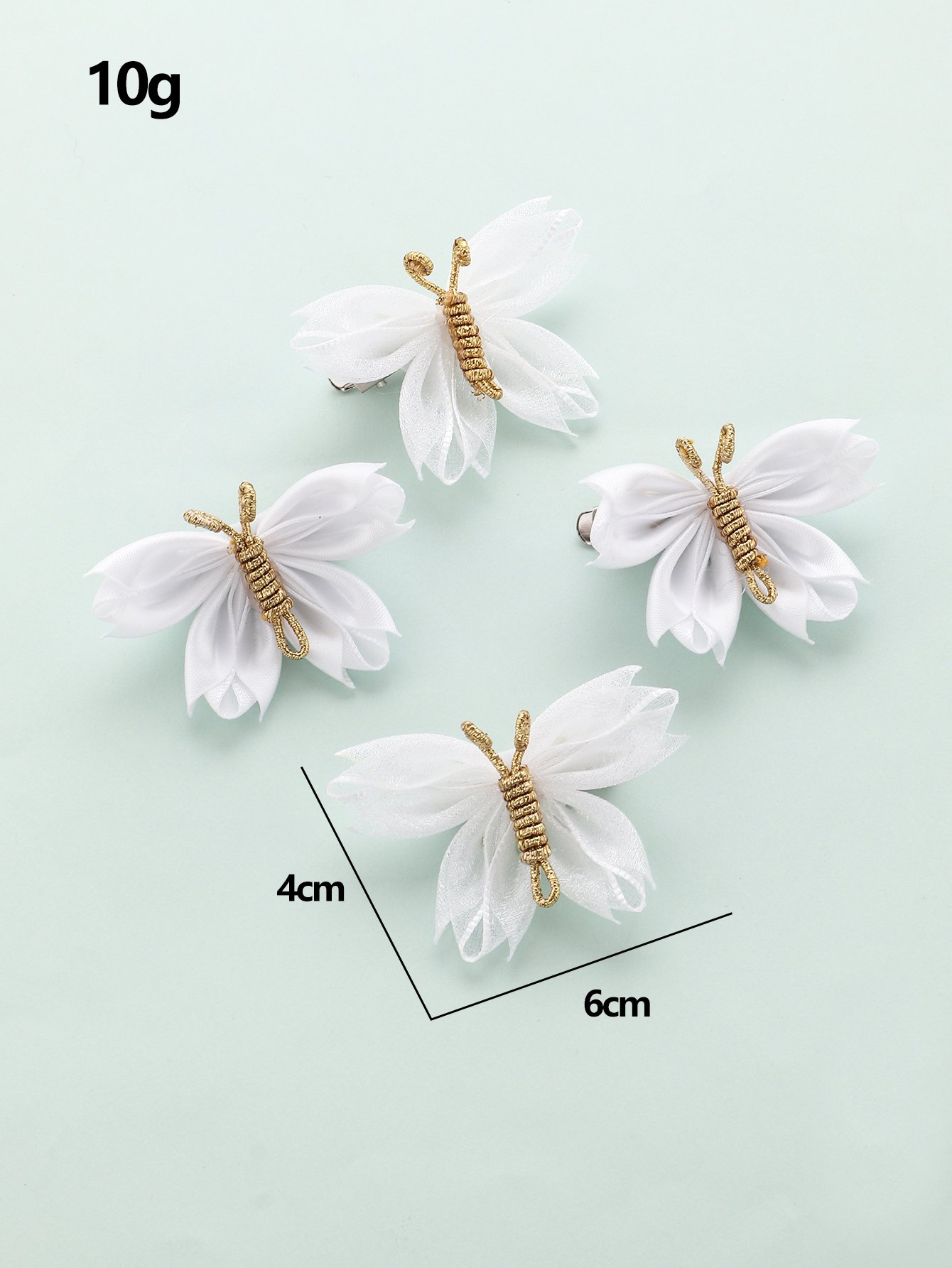 Set of 4 - Butterfly Hair Clips