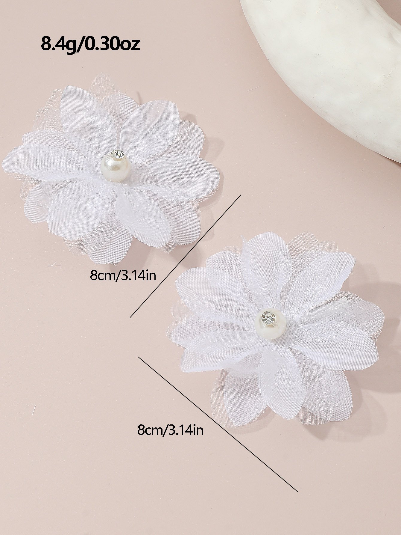 Set of 2 - Flower Hair Clips