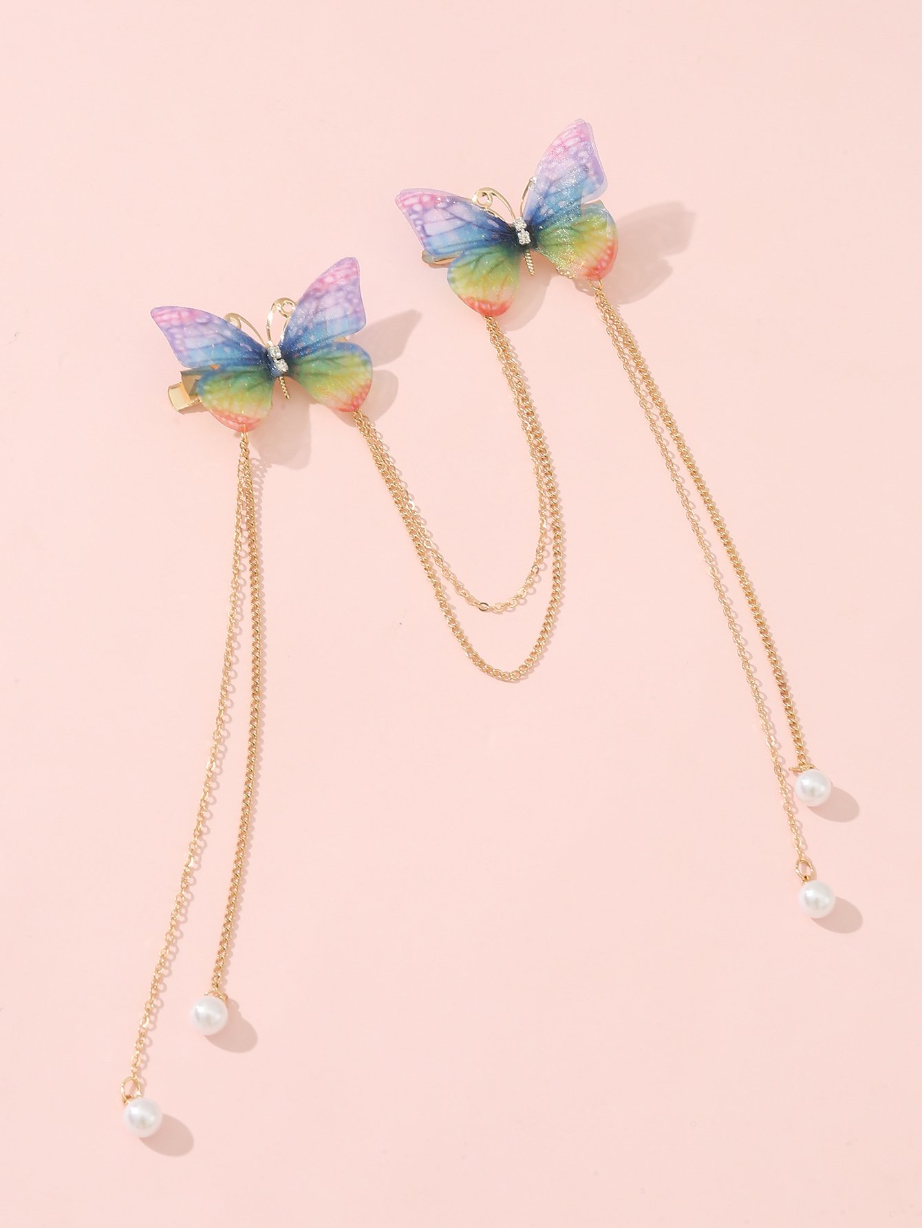 Butterfly Chain Hair Clip