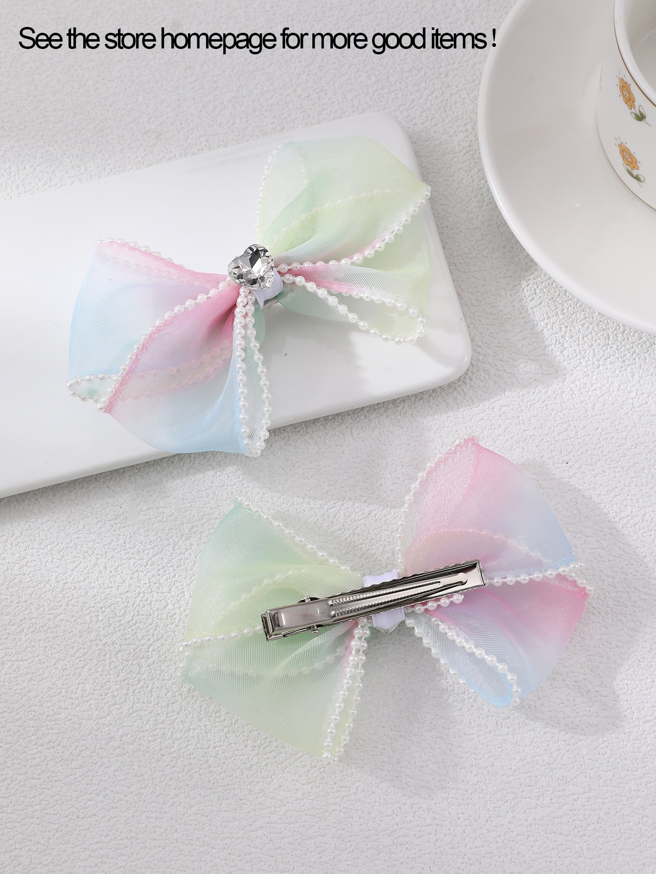 Set of 2 - Bow Hair Clips