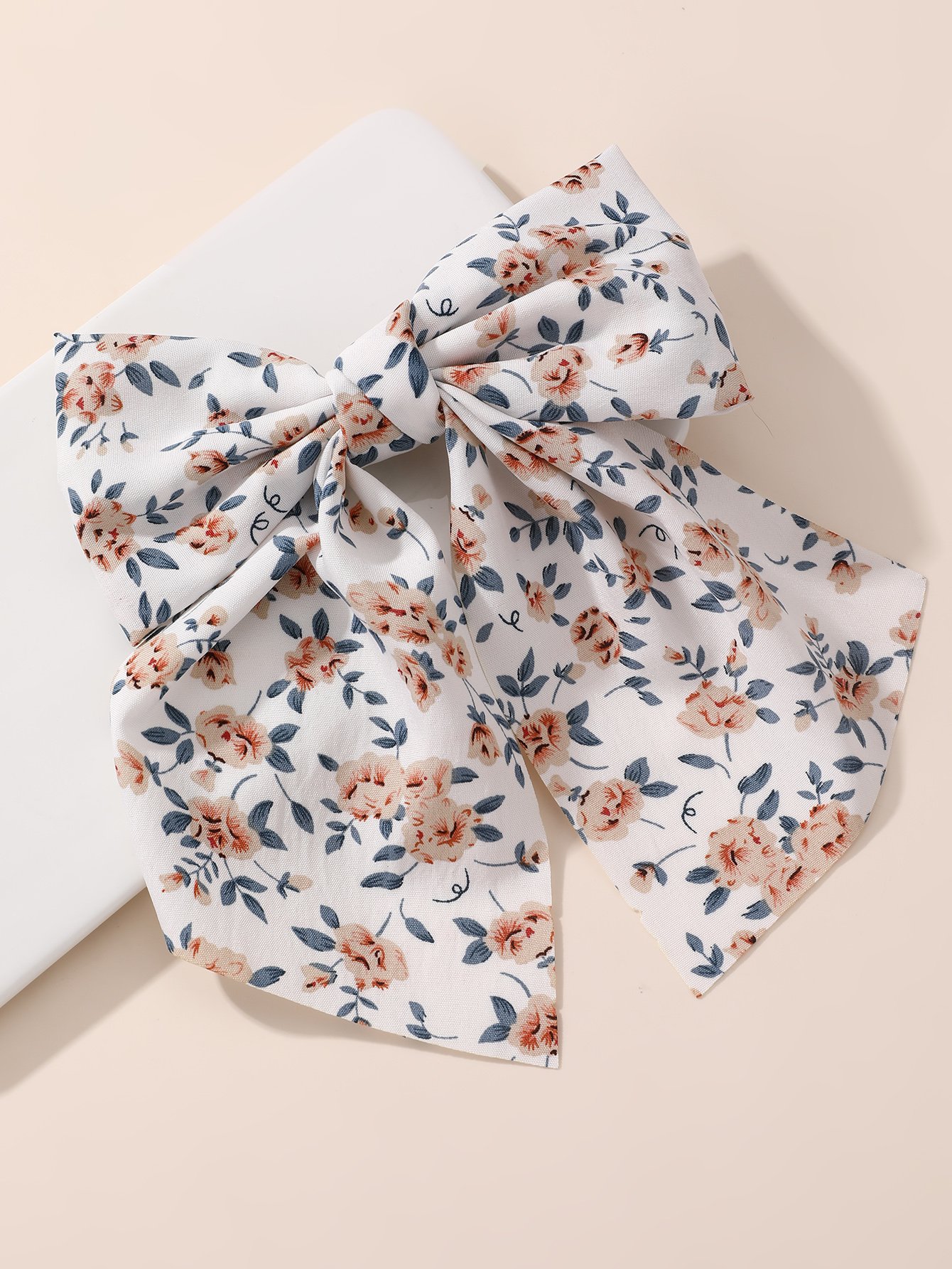 Set of 2 - Floral Bow Hair Clips