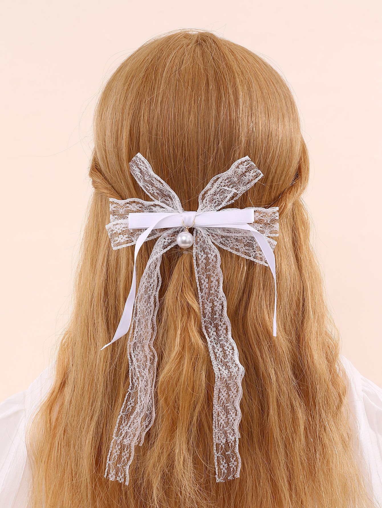 Lace Bow Hair Clip