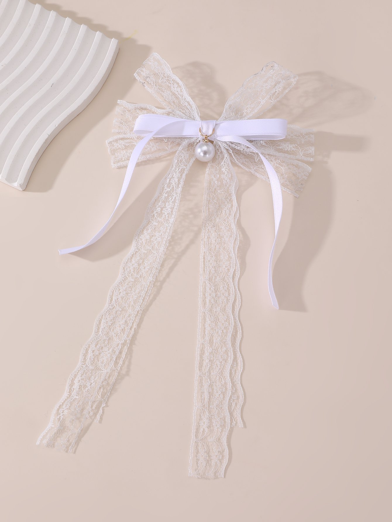 Lace Bow Hair Clip