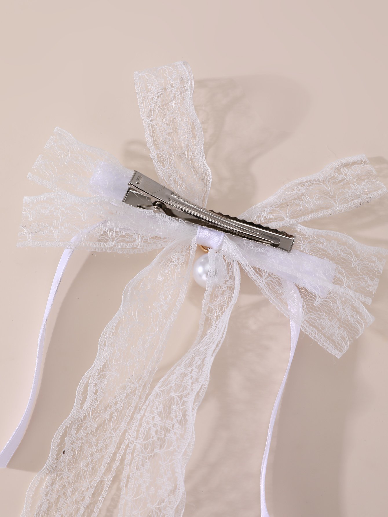 Lace Bow Hair Clip