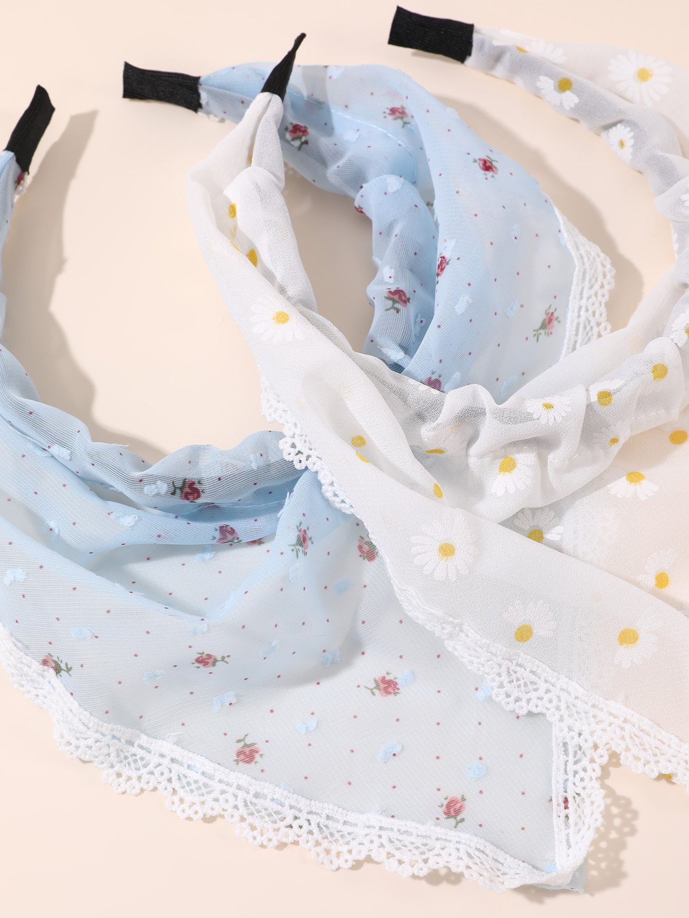 Set of 2 - Floral Print Headband