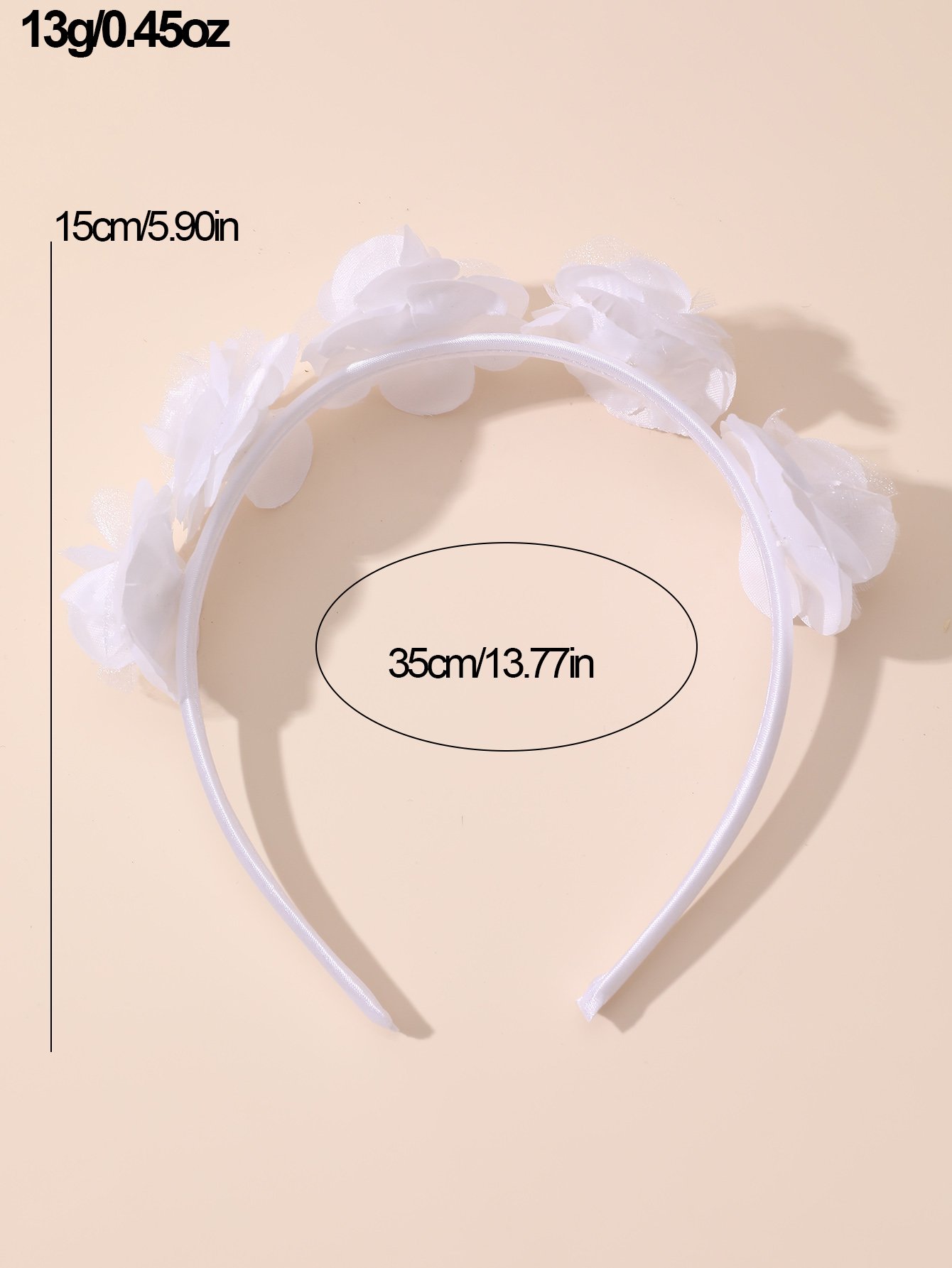 Solid Flower Headband