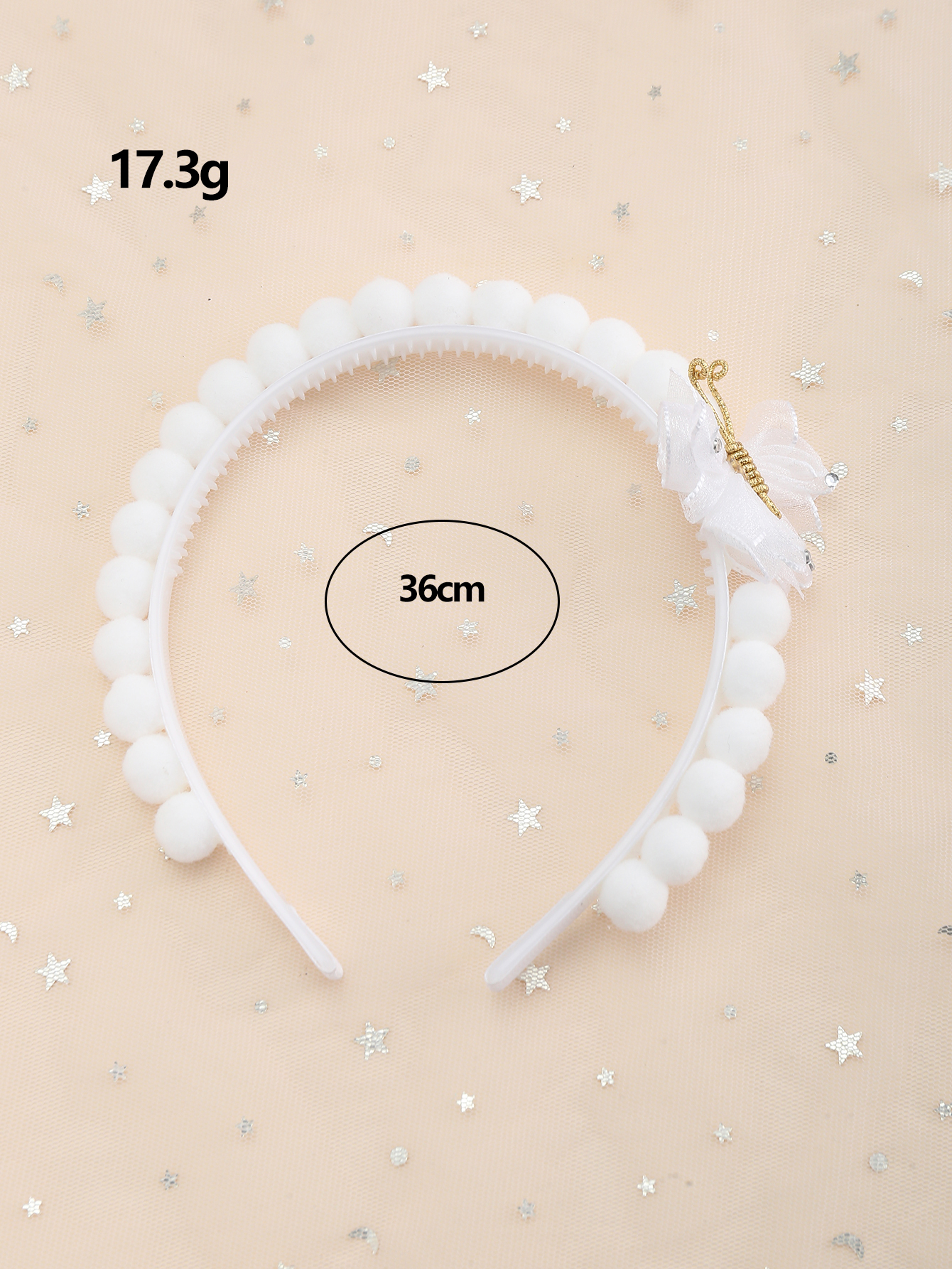 طوق شعر مزين بفراشة