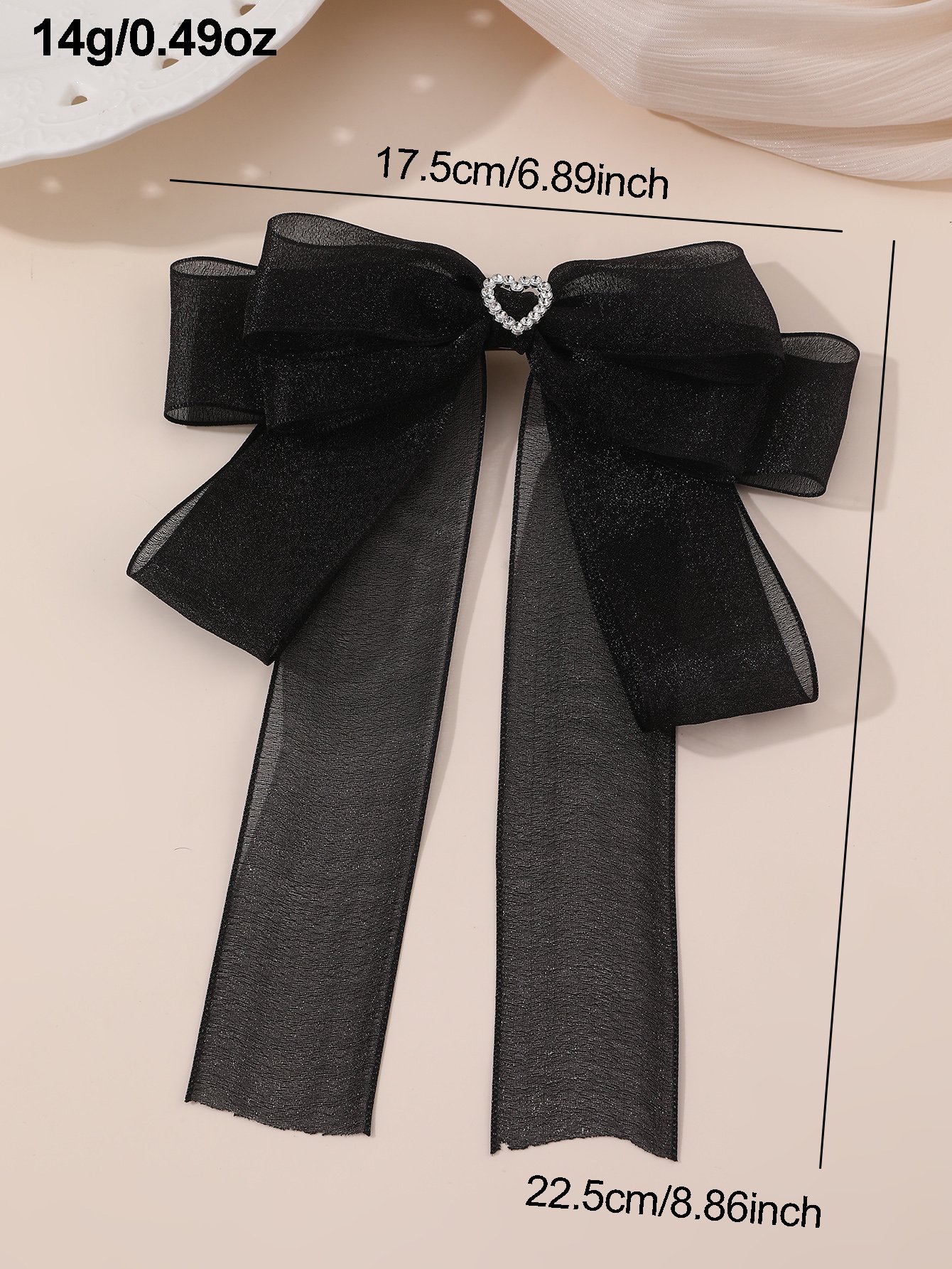 Solid Bow Hair Clip