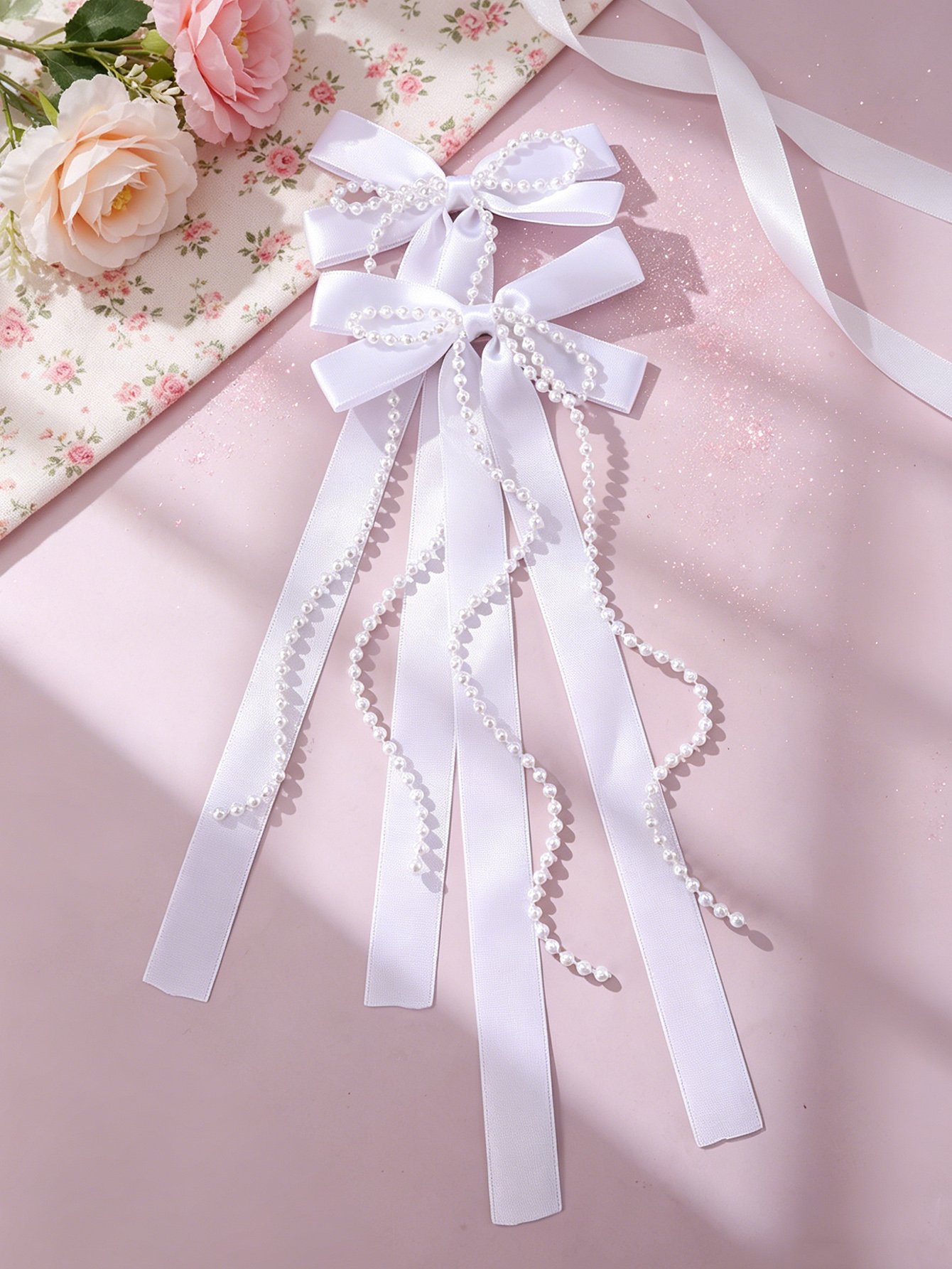 Set of 2 - Solid Bow Hair Clips