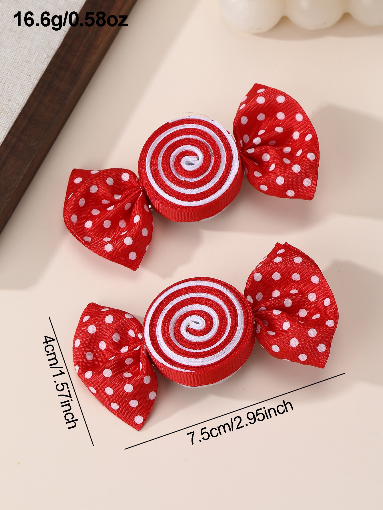 Set of 2 - Candy Style Hair Clips