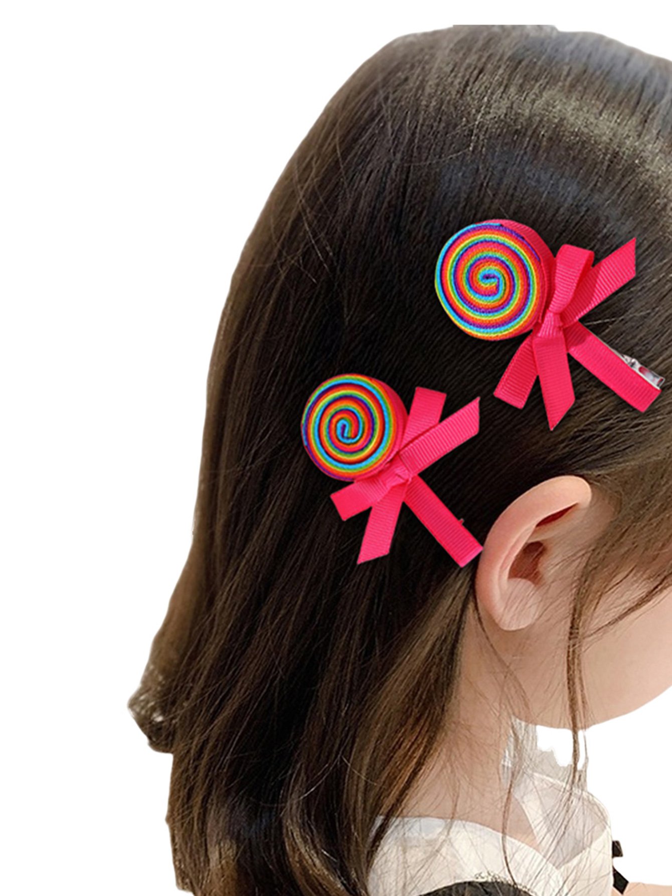Set of 2 - Candy Design Hair Clips