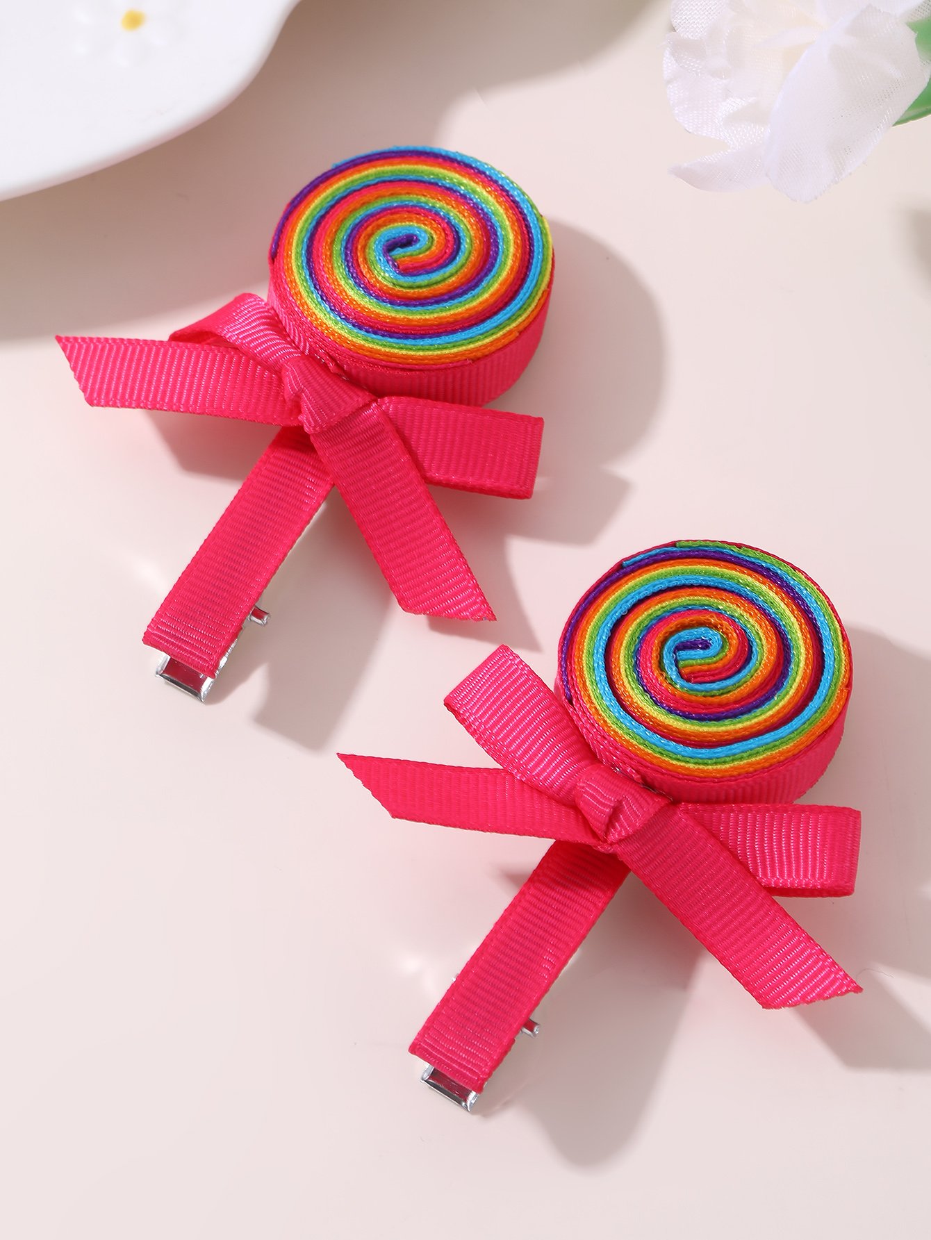 Set of 2 - Candy Design Hair Clips