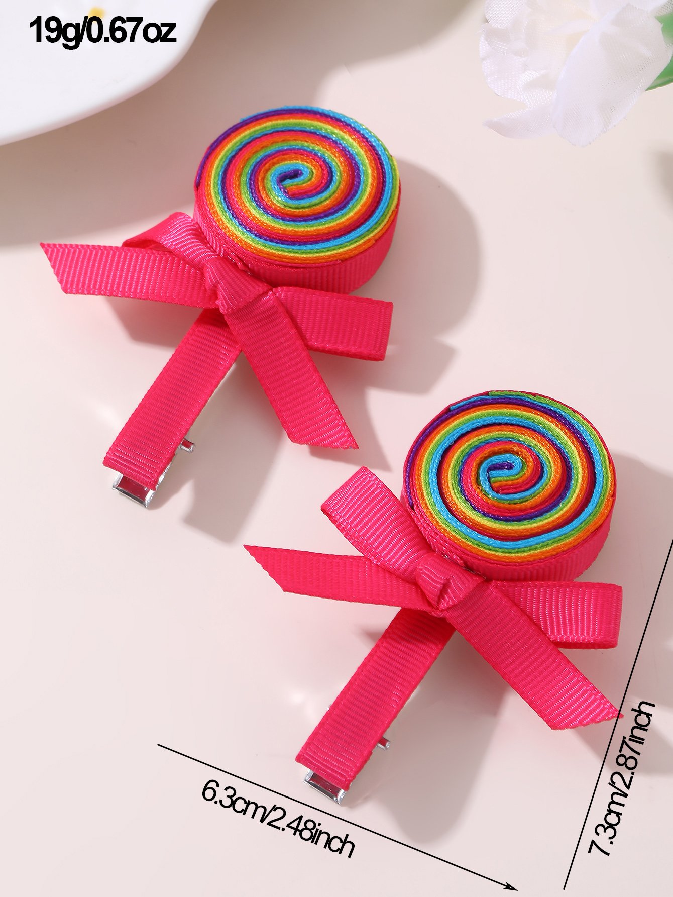 Set of 2 - Candy Design Hair Clips