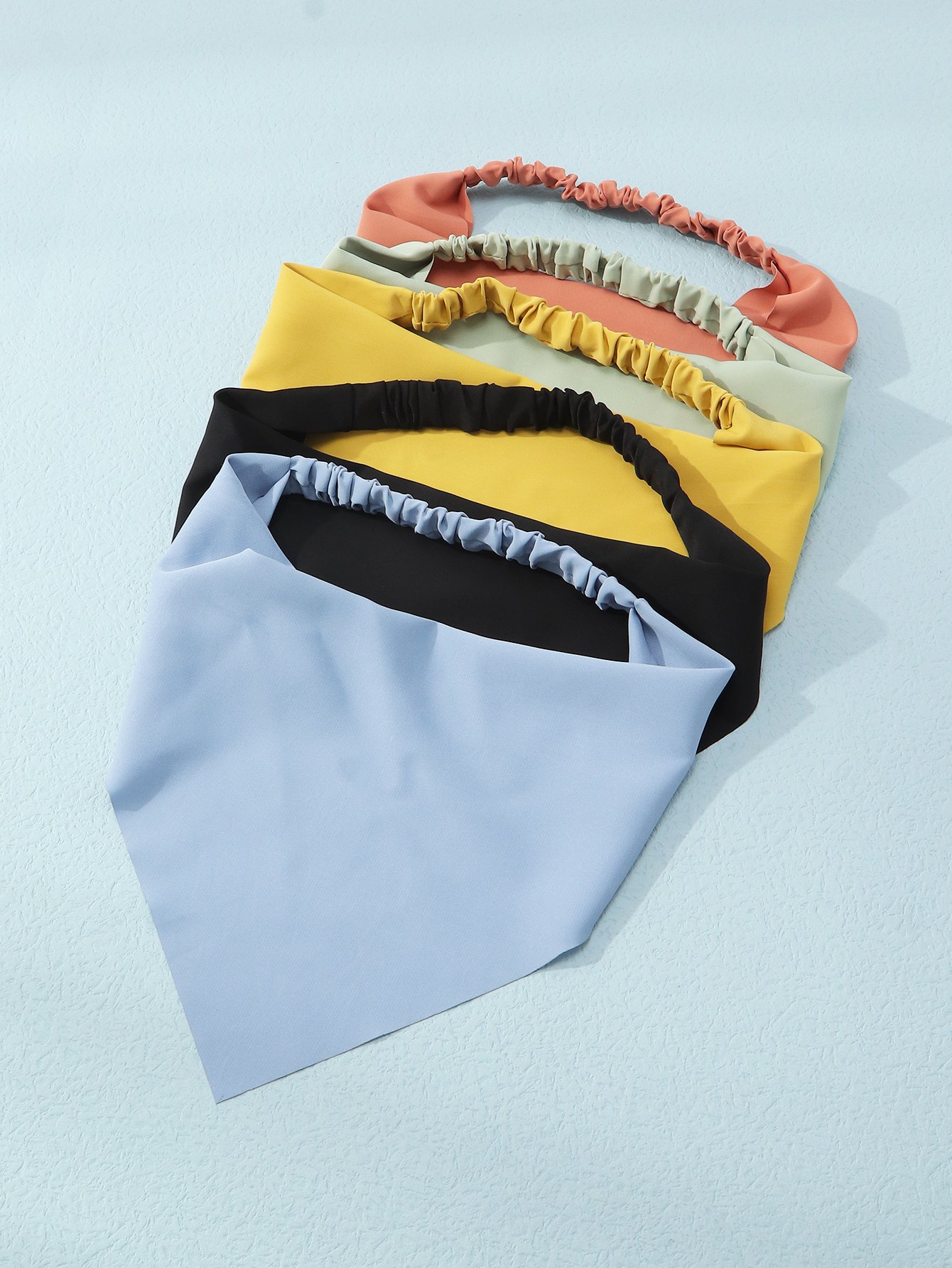 Set of 5 - Solid Triangle Headband