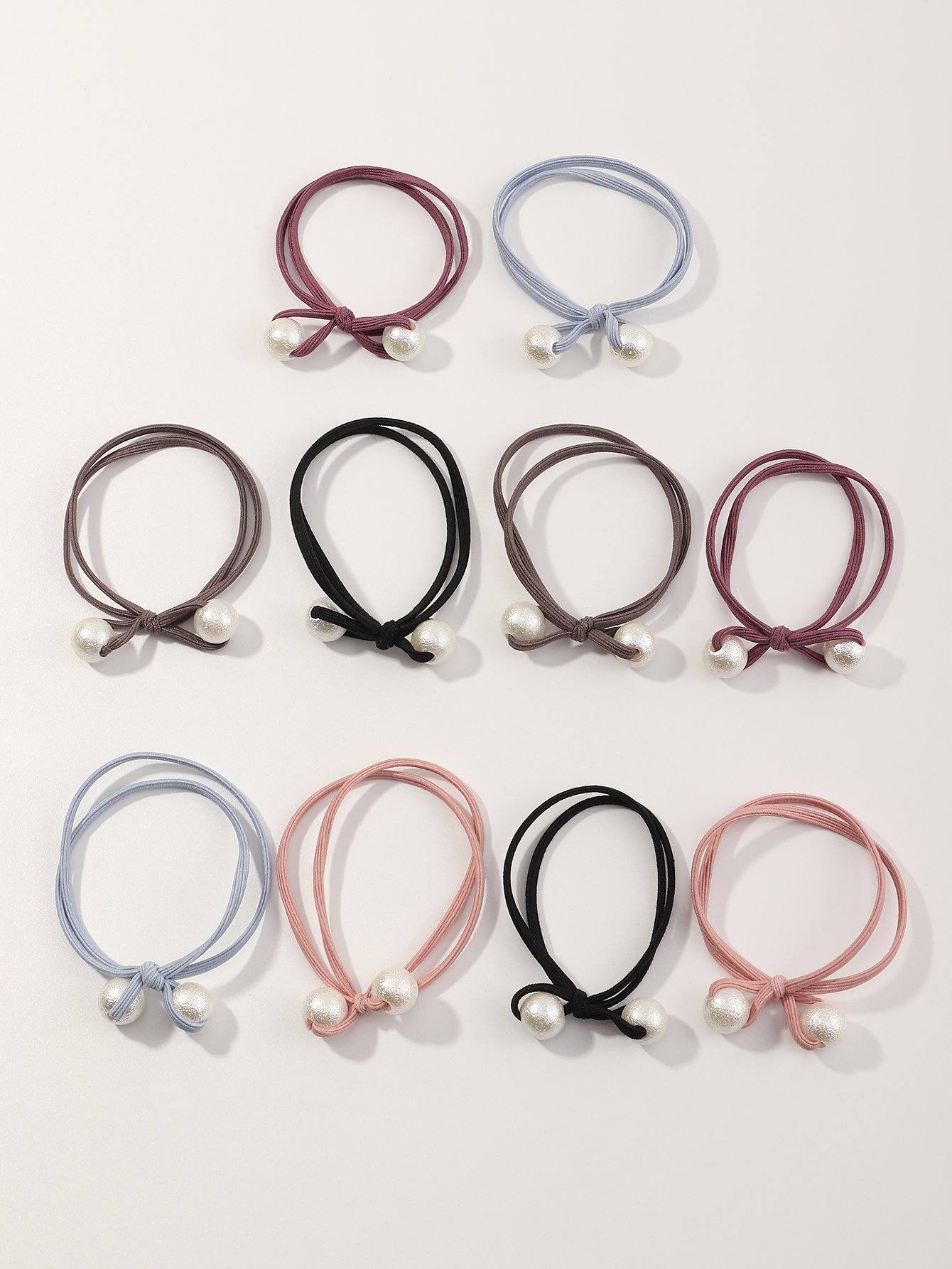 Set of 10 - Fashion Hair Ties
