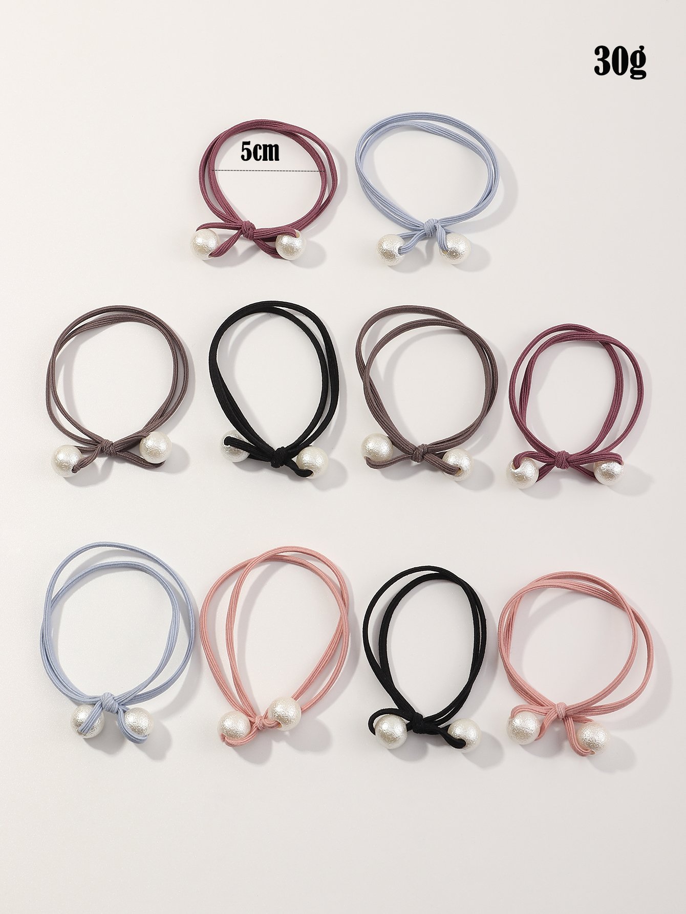 Set of 10 - Fashion Hair Ties