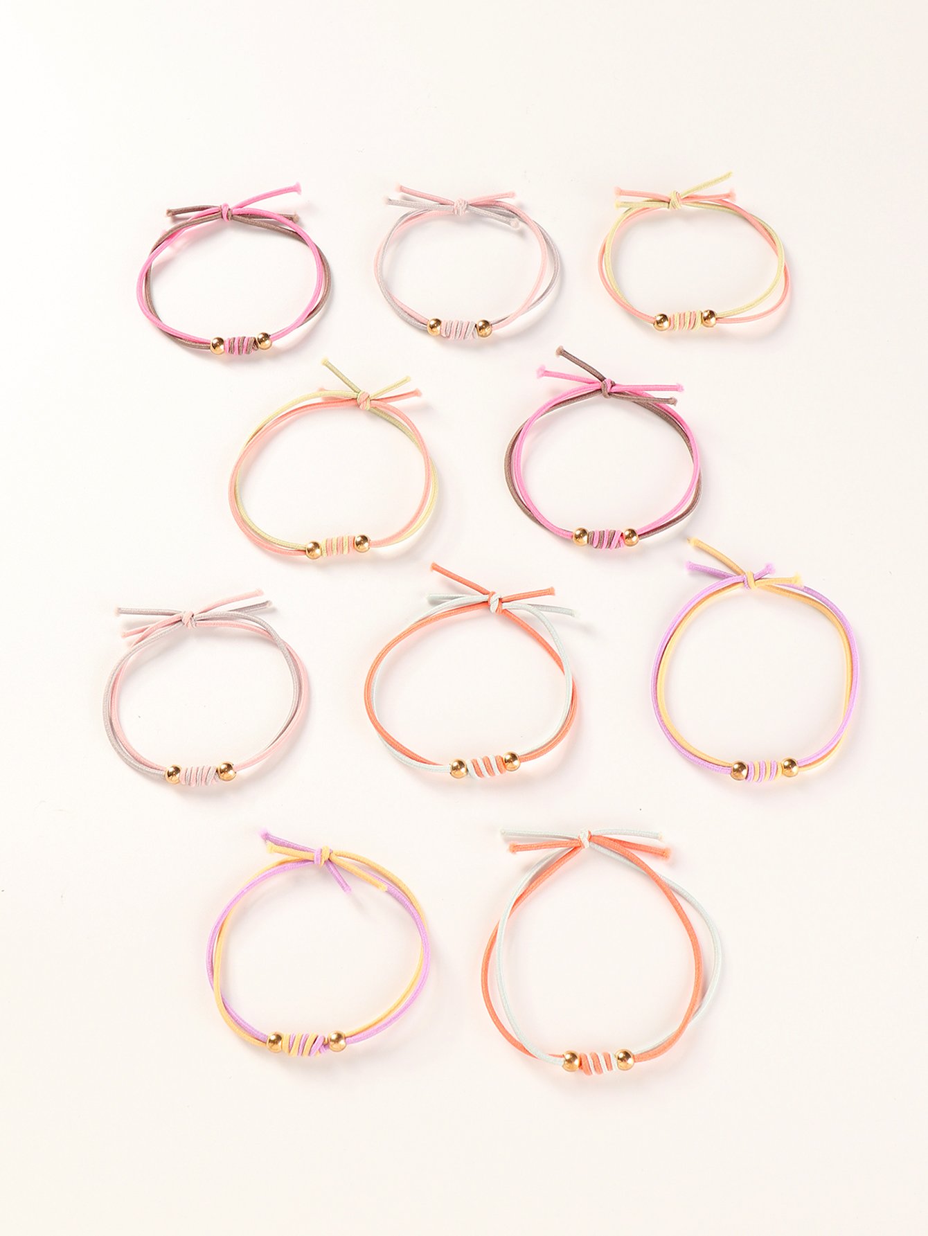 Set of 10 - Fashion Hair Ties