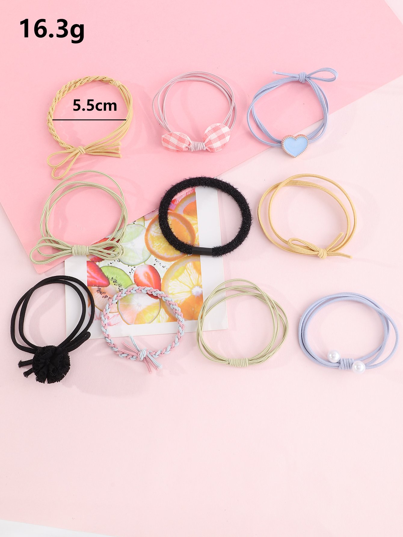 Set of 10 - Fashion Hair Ties