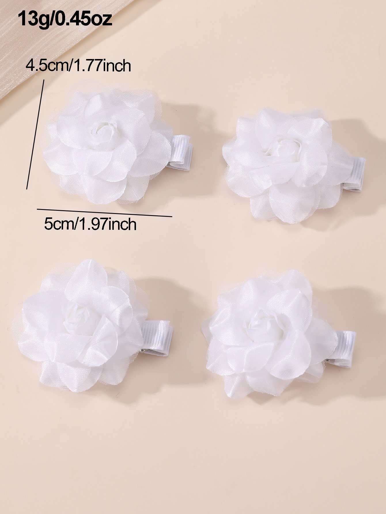 Set of 8 - Flower Hair Ties