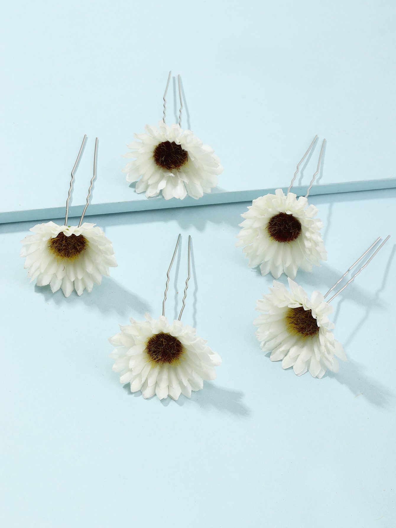 Set of 5 - Flower Hairpin