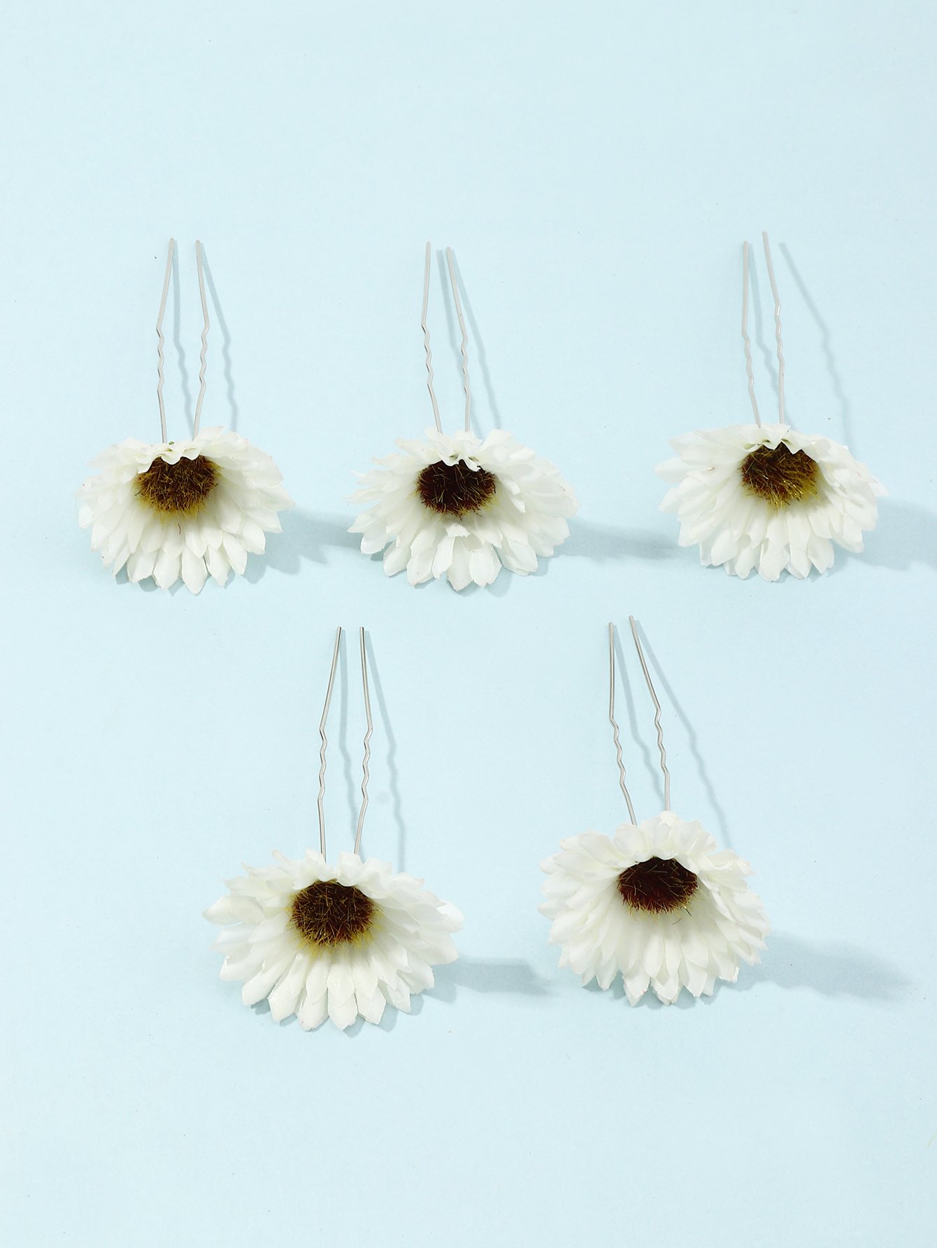 Set of 5 - Flower Hairpin