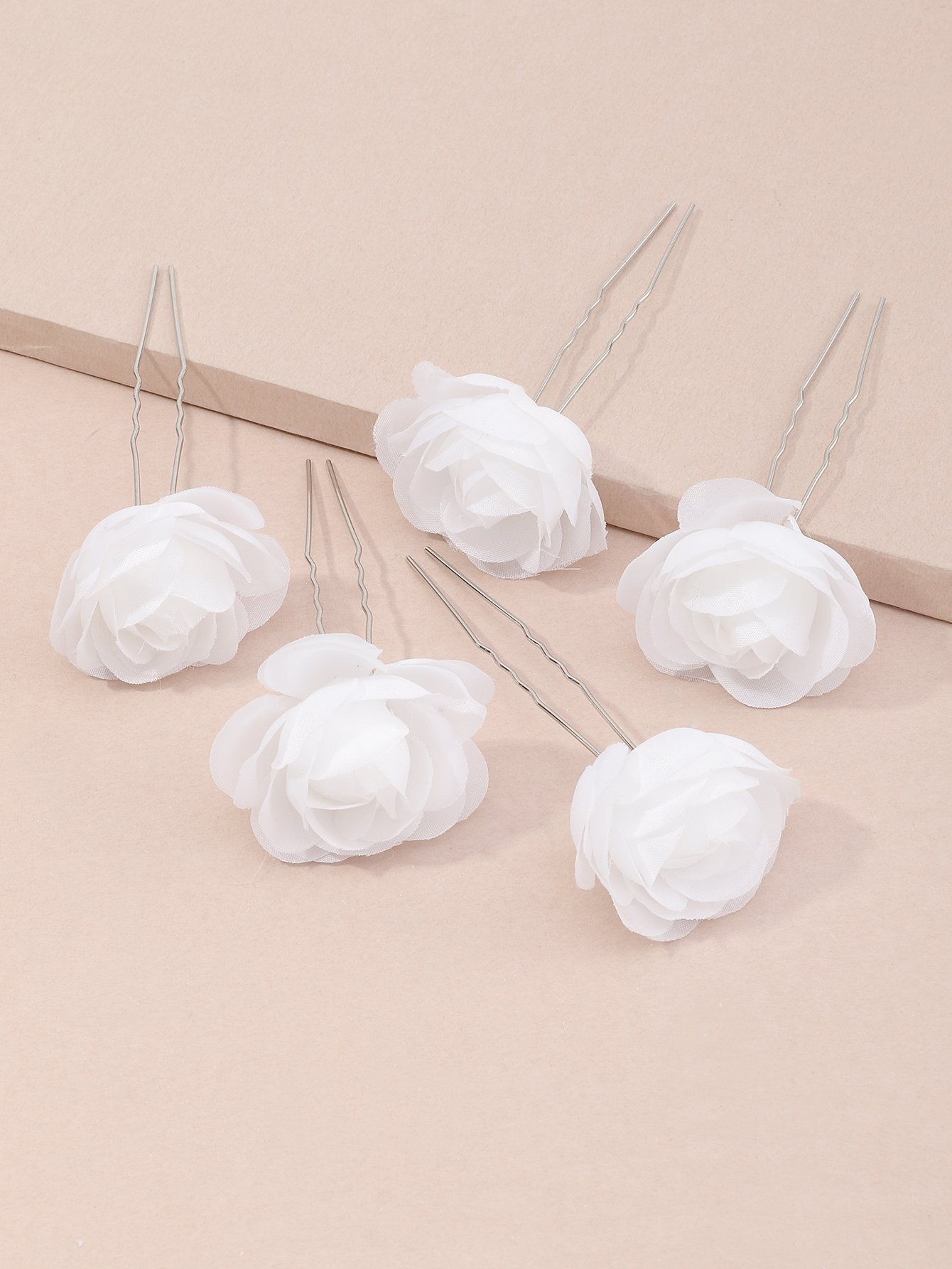 Set of 5 -Flower Hair Pins