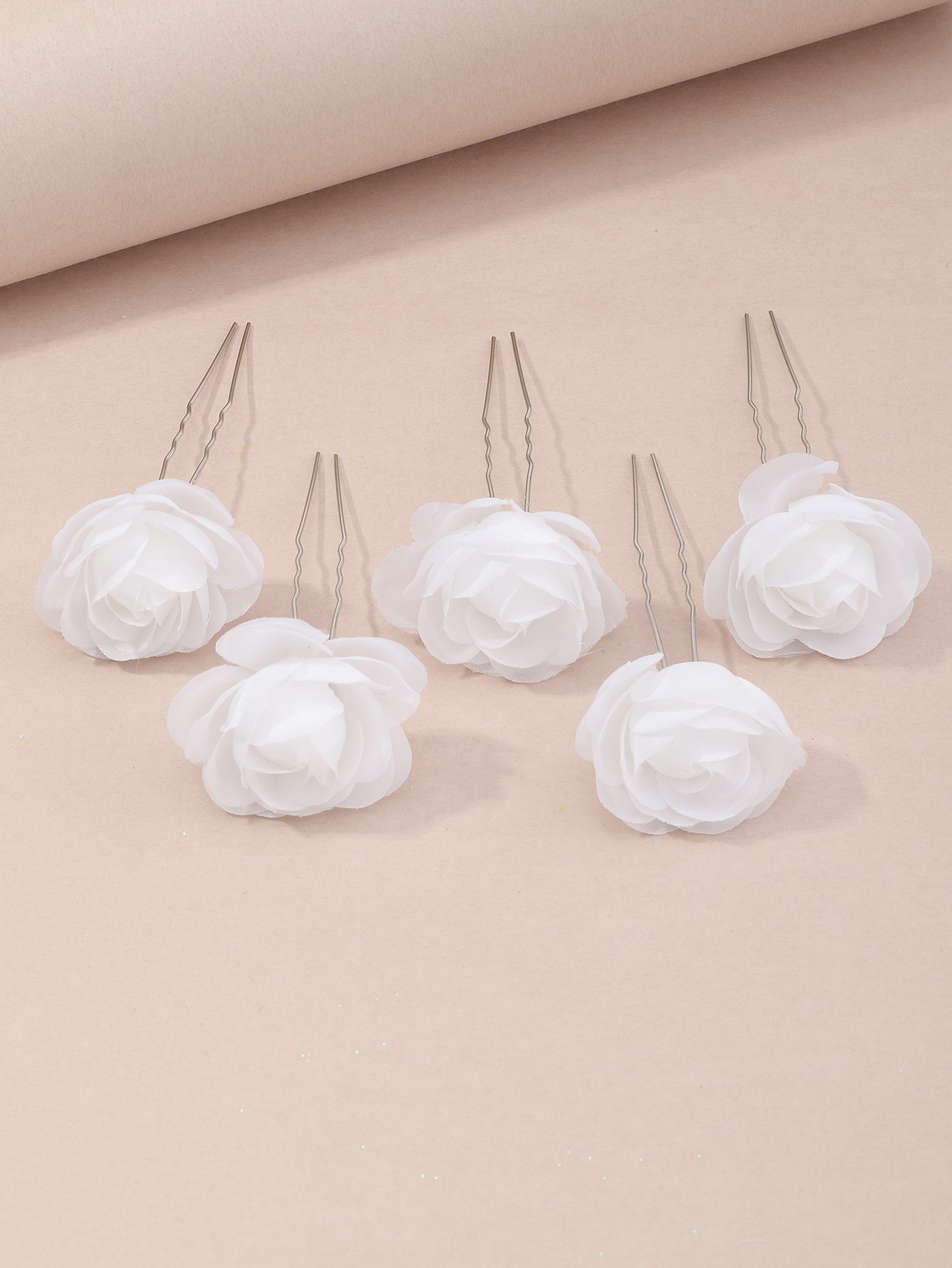 Set of 5 -Flower Hair Pins