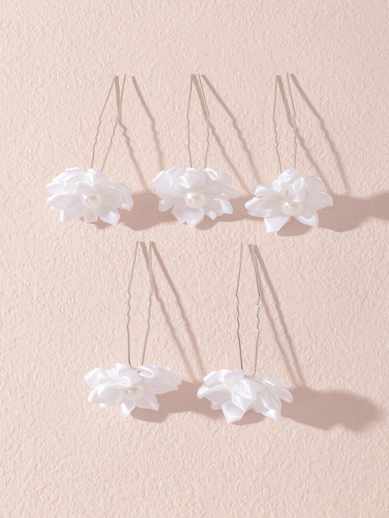 Set of 5 - Flower Hair Pins