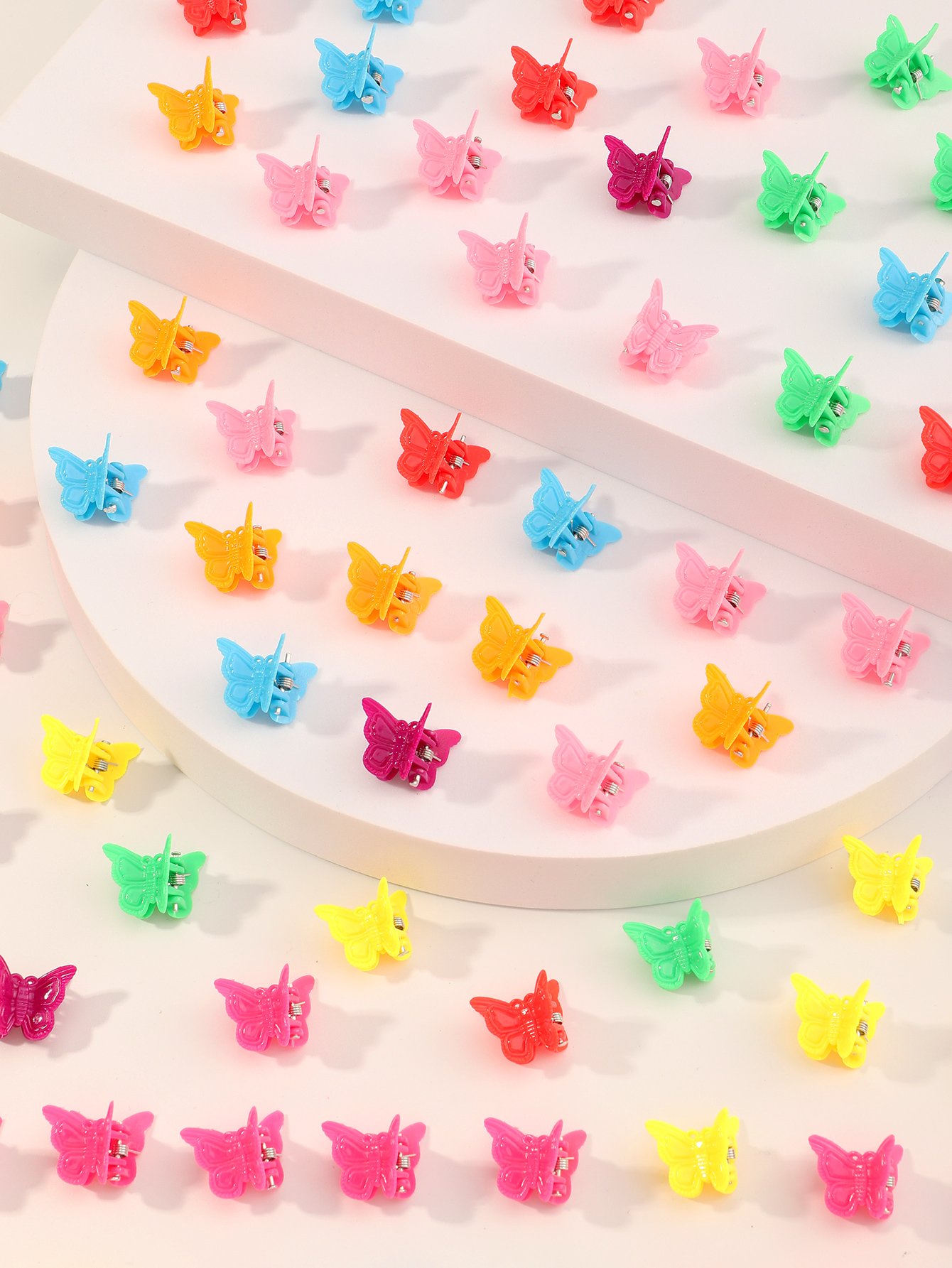 100-Piece Butterfly Mini Hair Clips