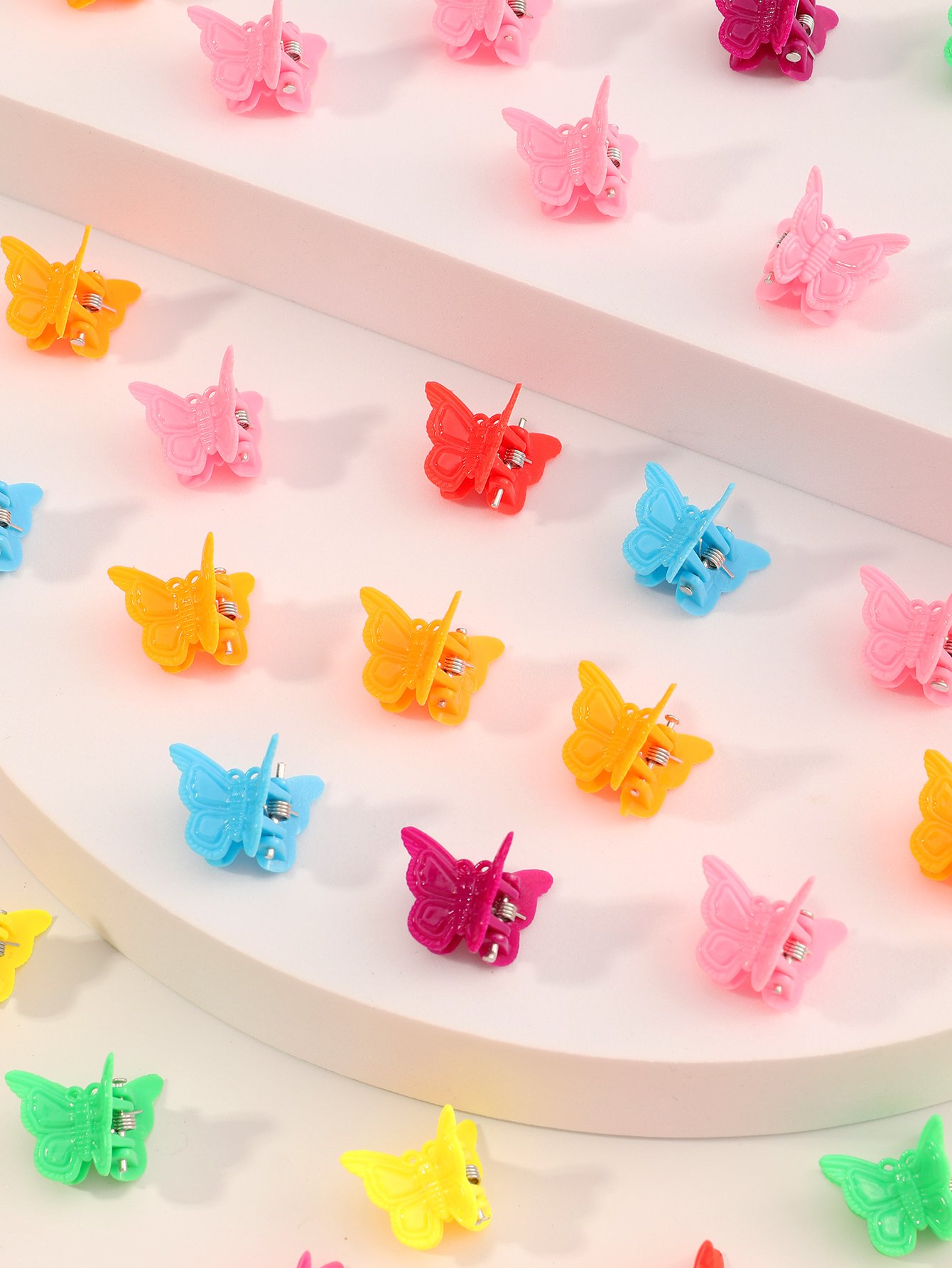 100-Piece Butterfly Mini Hair Clips