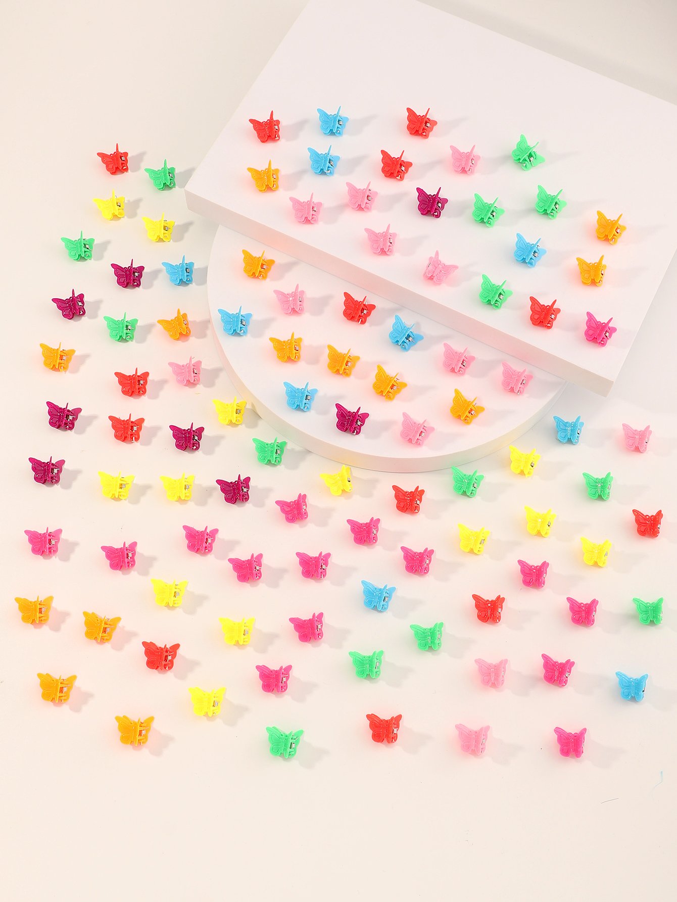 100-Piece Butterfly Mini Hair Clips