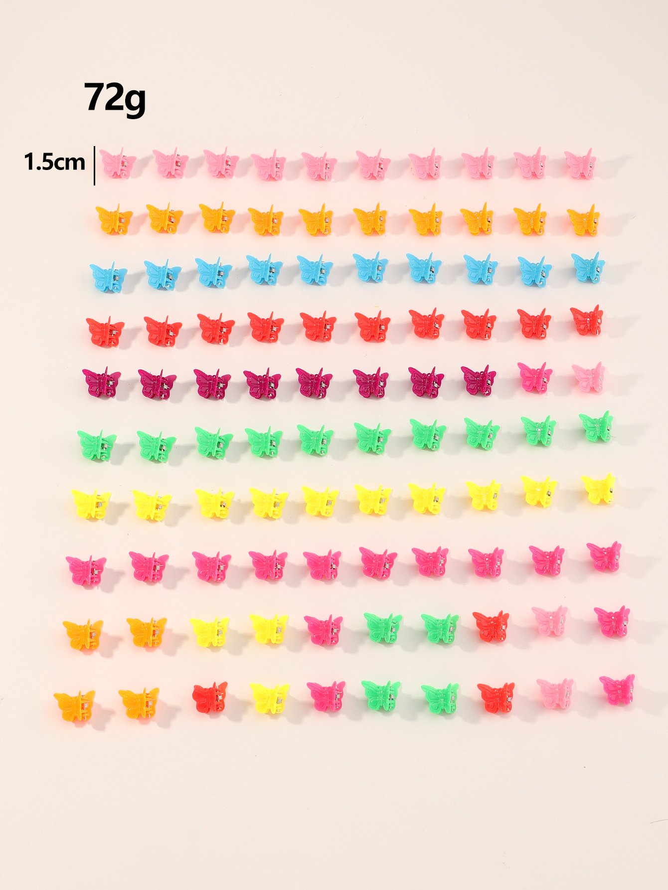 100-Piece Butterfly Mini Hair Clips