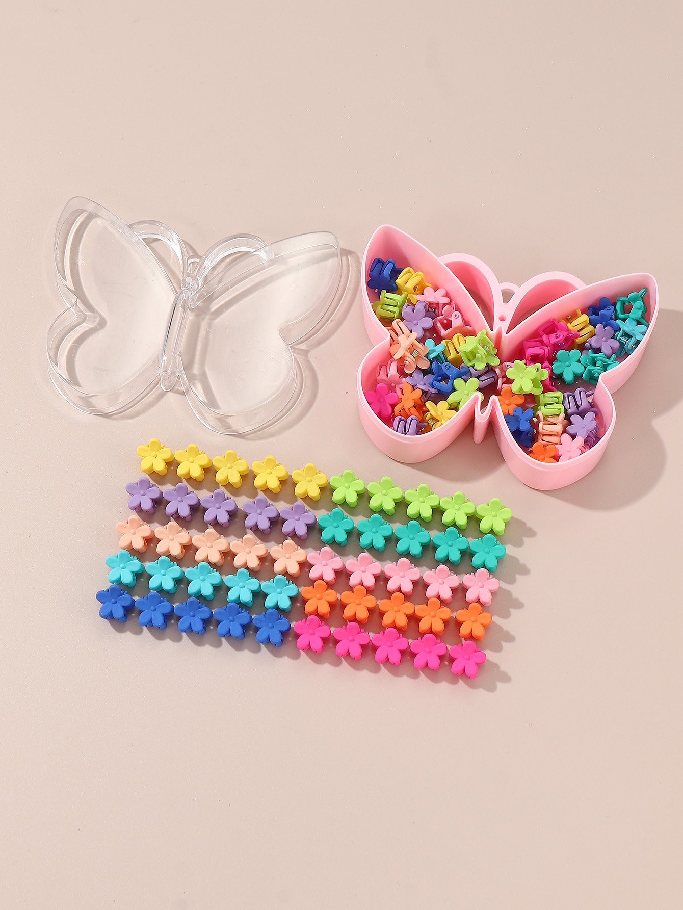 40-Piece Flower Mini Hair Clips