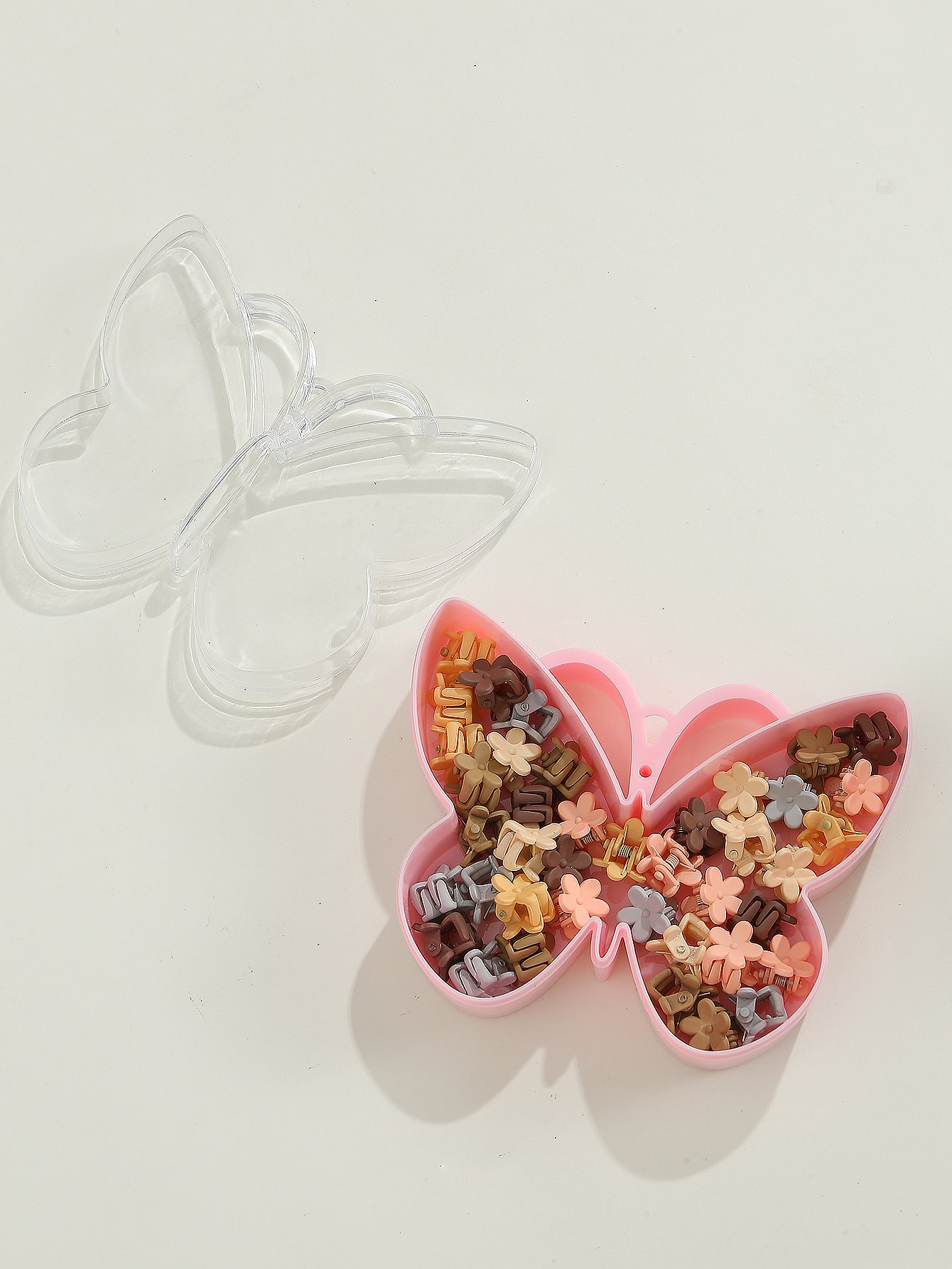 Pack of 40 - Girls Pastel Flower Hair Accessories