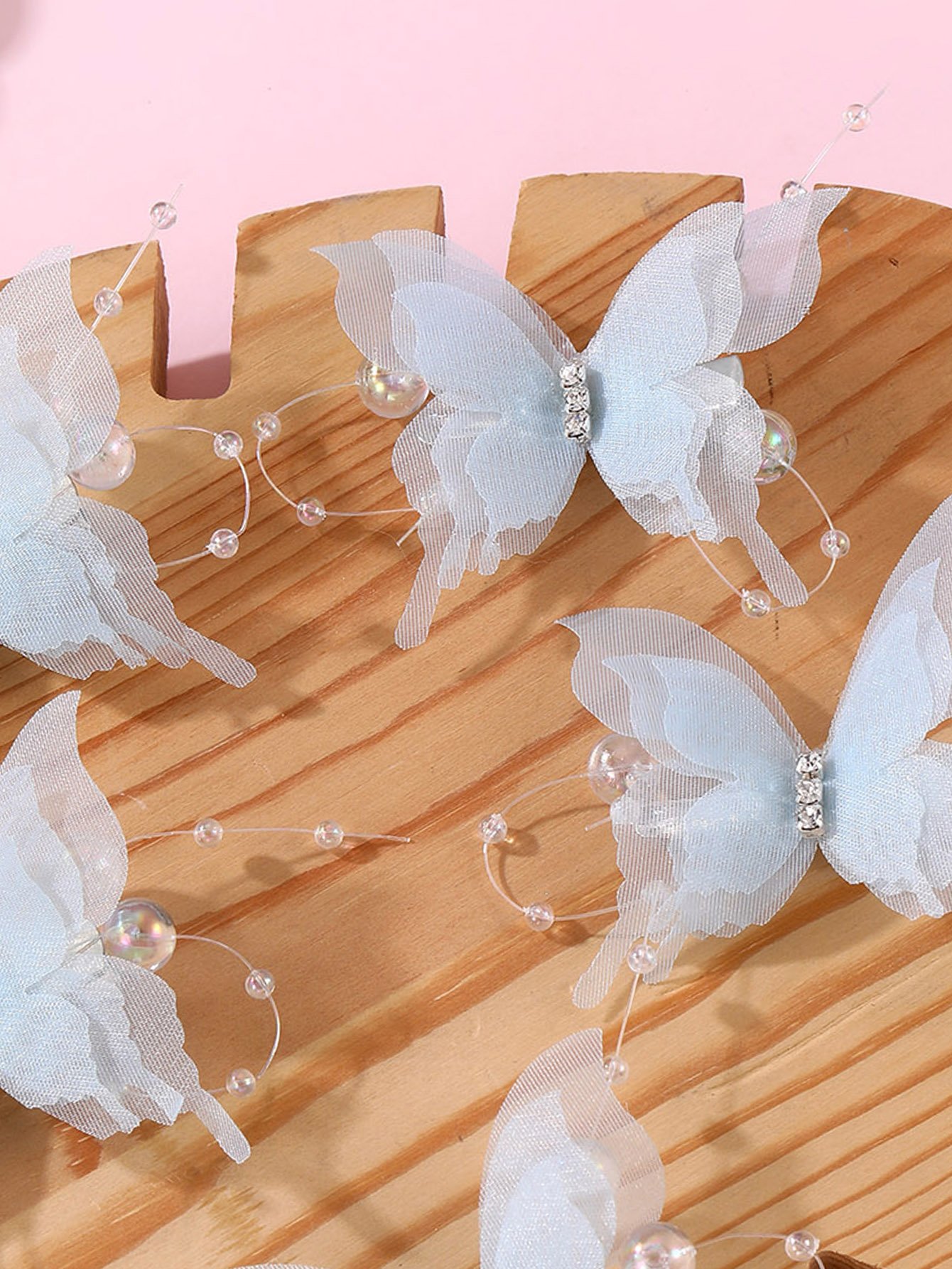 Set of 5 - Butterfly Hair Clips