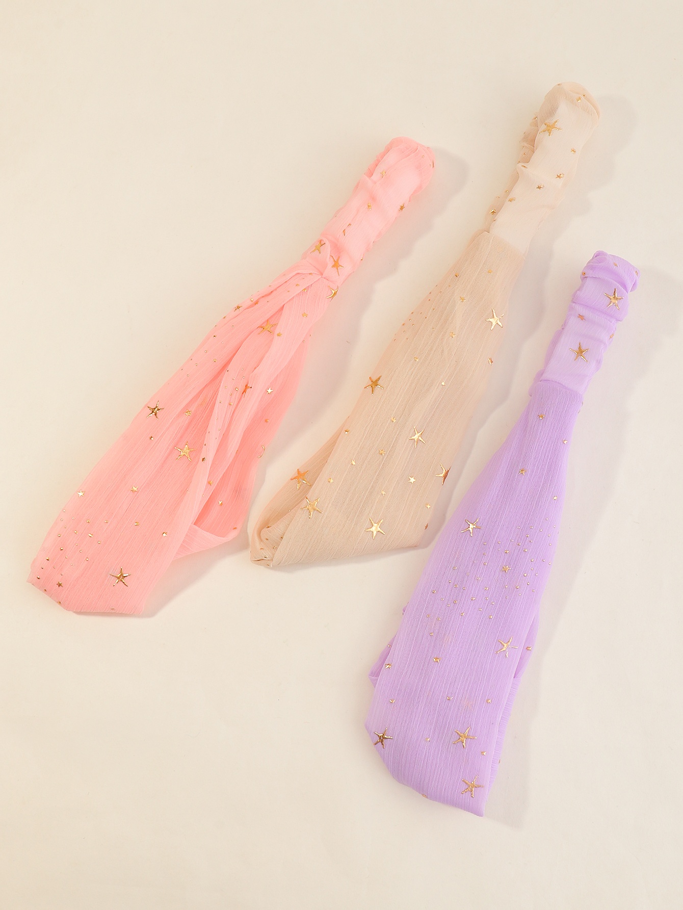 Set of 3 - Star Print Triangle Headband