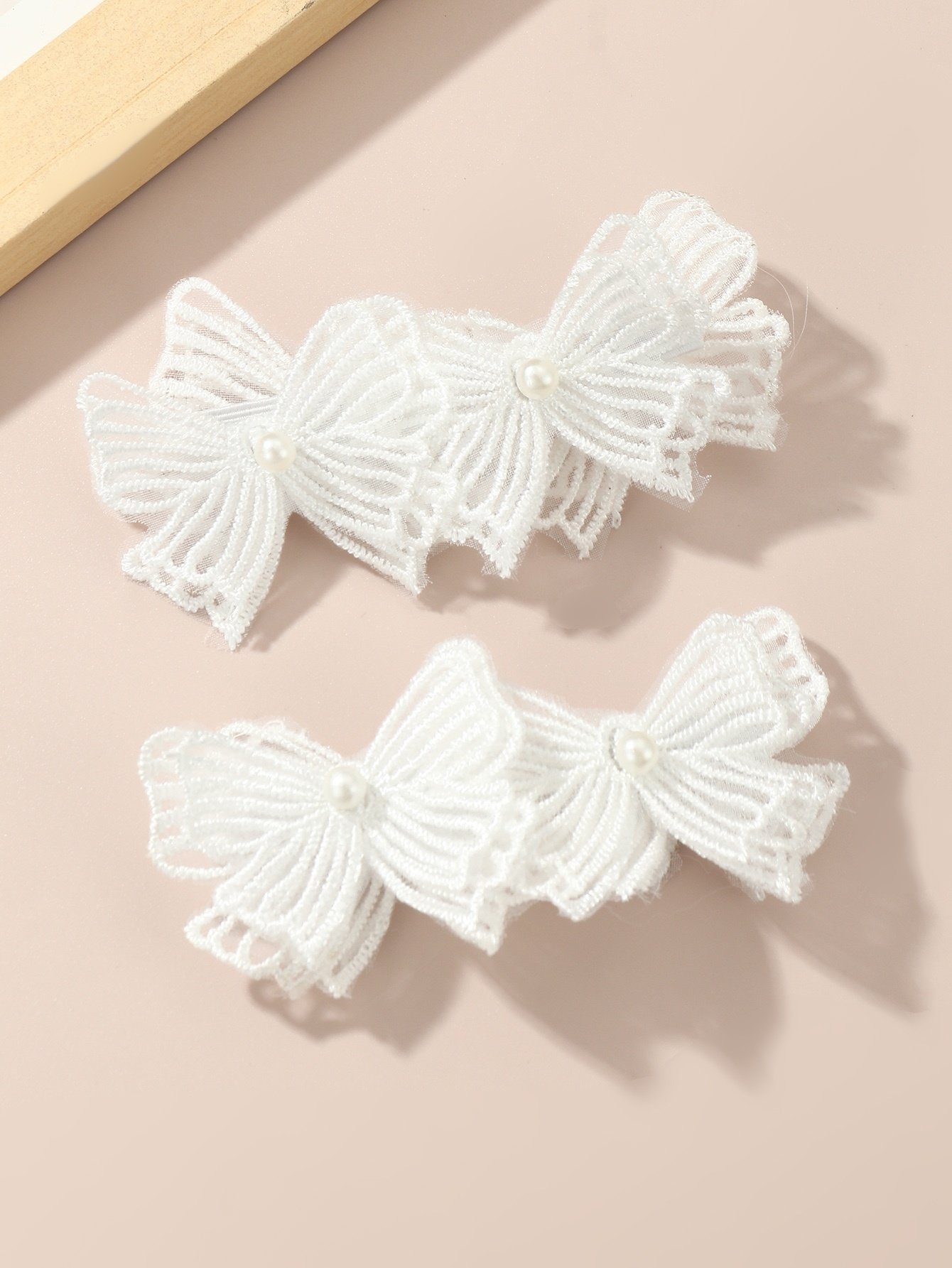 Set of 2 - Solid Flower Hair Ties