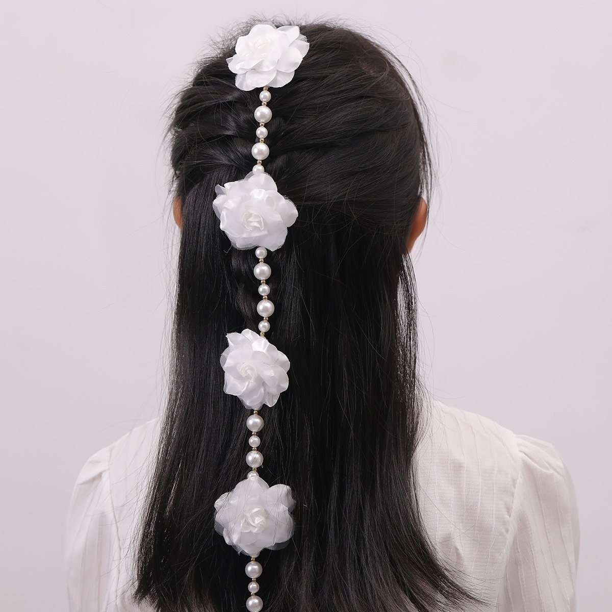 Flower Drop Hair Clip